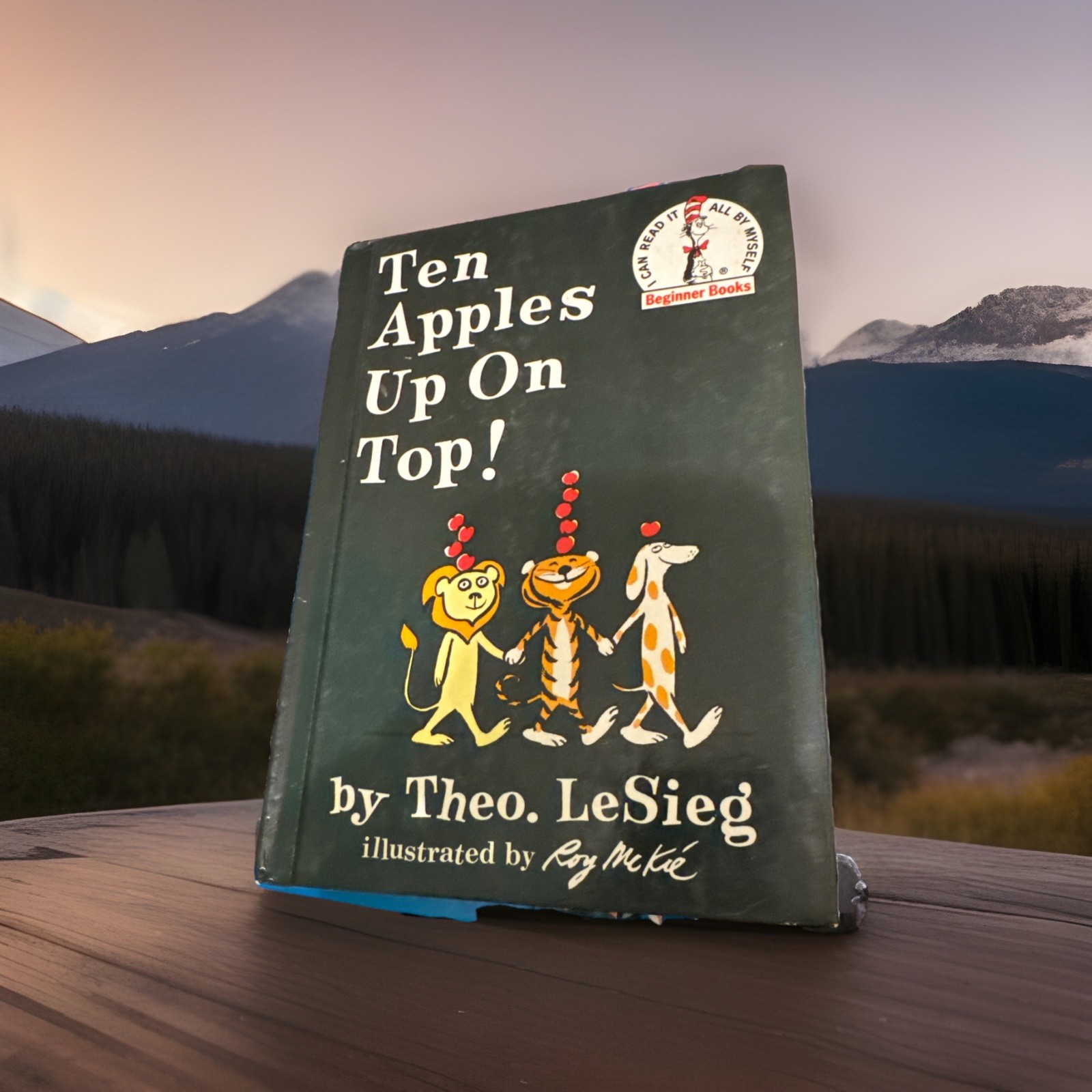 Ten Apples Up On Top! Hardcover by Theo LeSieg, Roy McKie, FIRST EDITION 1961