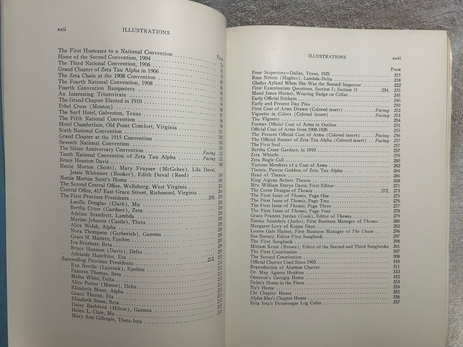 Vtg. Book History Zeta Tau Alpha Sorority 1898-1928 Illustrated 510 Pages Vol. 1