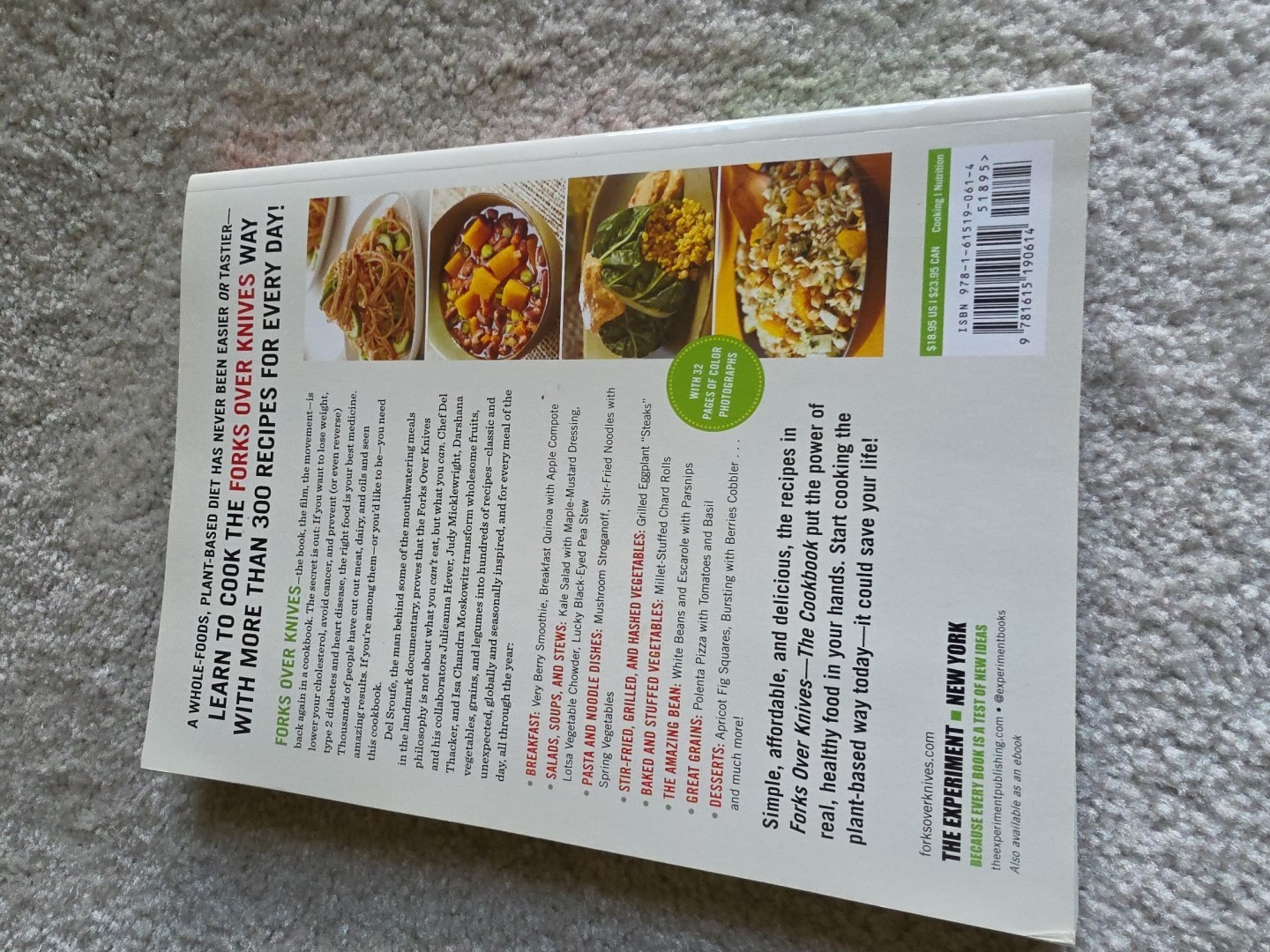 Forks Over Knives―The Cookbook: Over – 9781615190614, paperback, Del Sroufe