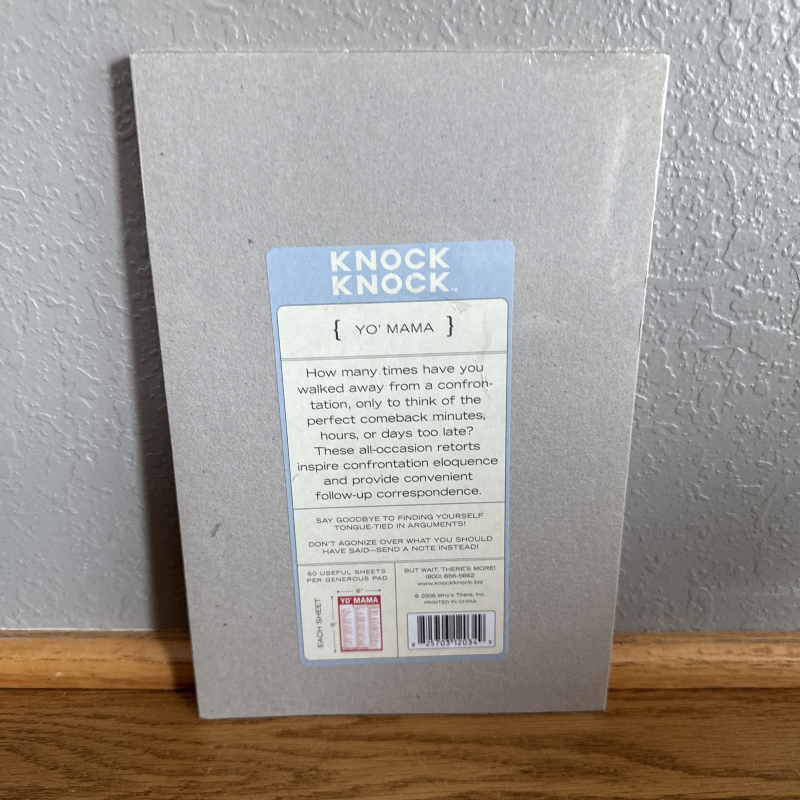 Knock Knock Paper Note Pad, Yo Mama 6 x 9-inches by Knock Knock