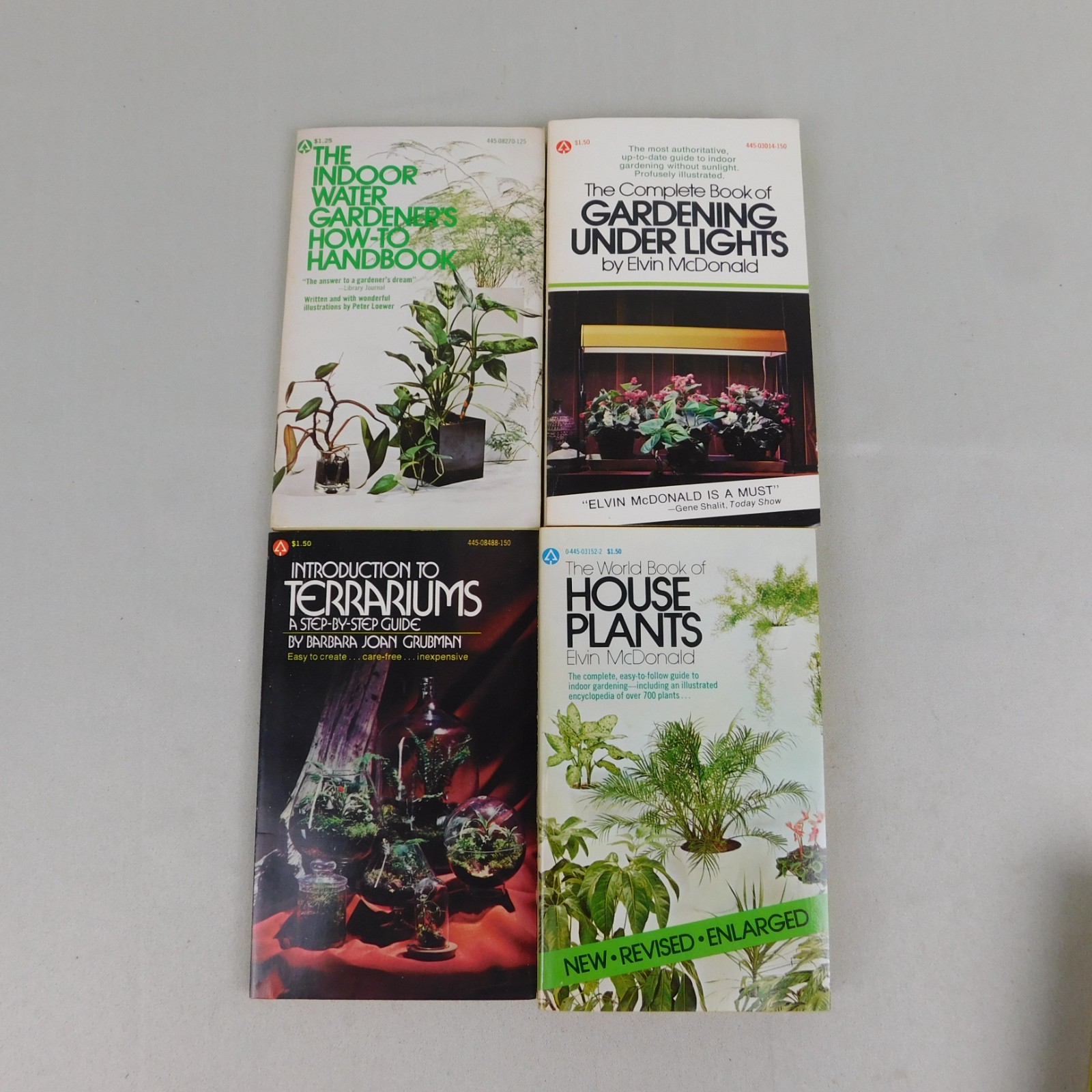 5pc Book Lot The Herb Book John Lust Grow Houseplants Successfully Box Set #2959