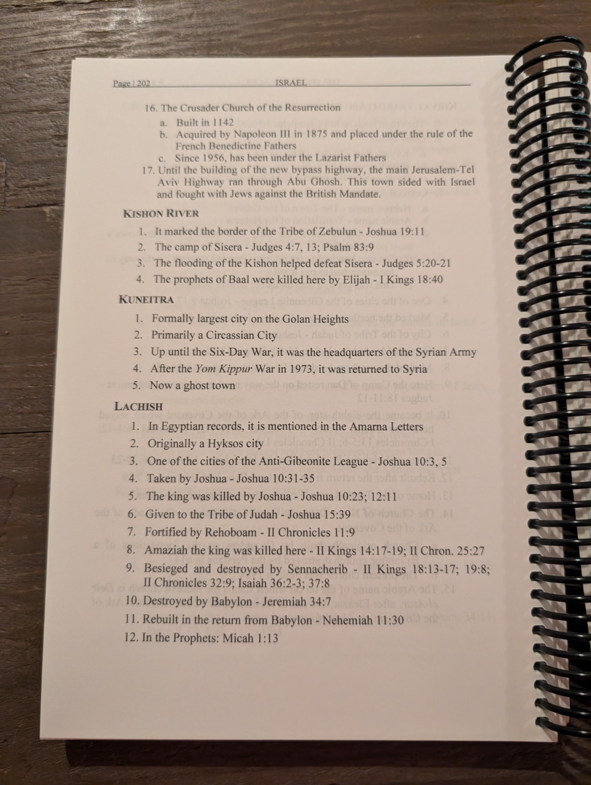 An Historical and Geographical Study Guide of Israel by Arnold G. Fruchtenbaum