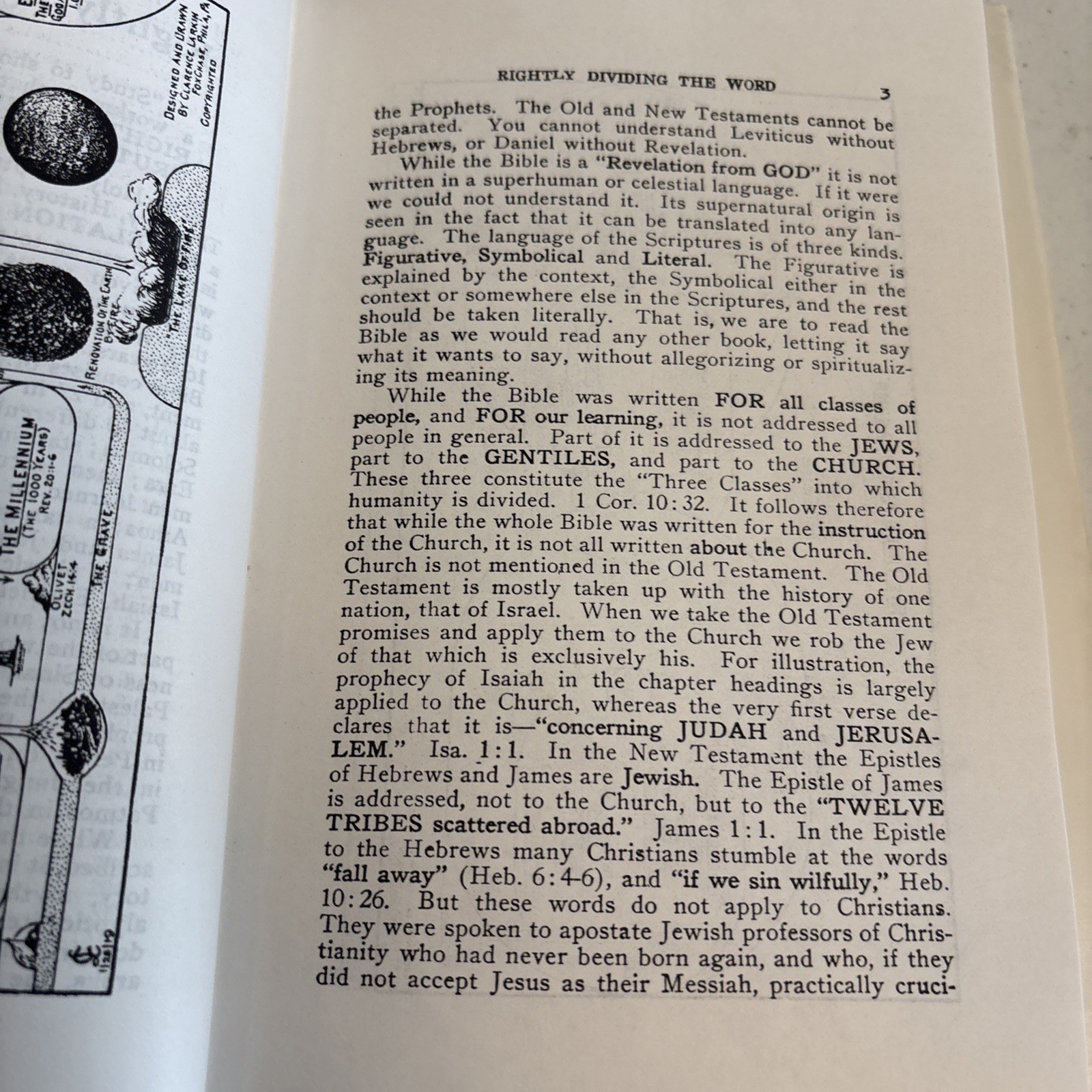 Rightly Dividing the Word – Clarence Larkin – Illustrated Hardcover – Dispensati