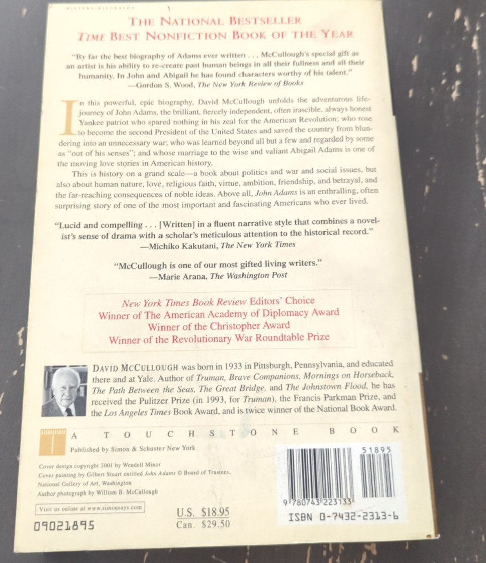 2001 John Adams Paperback By David McCullough