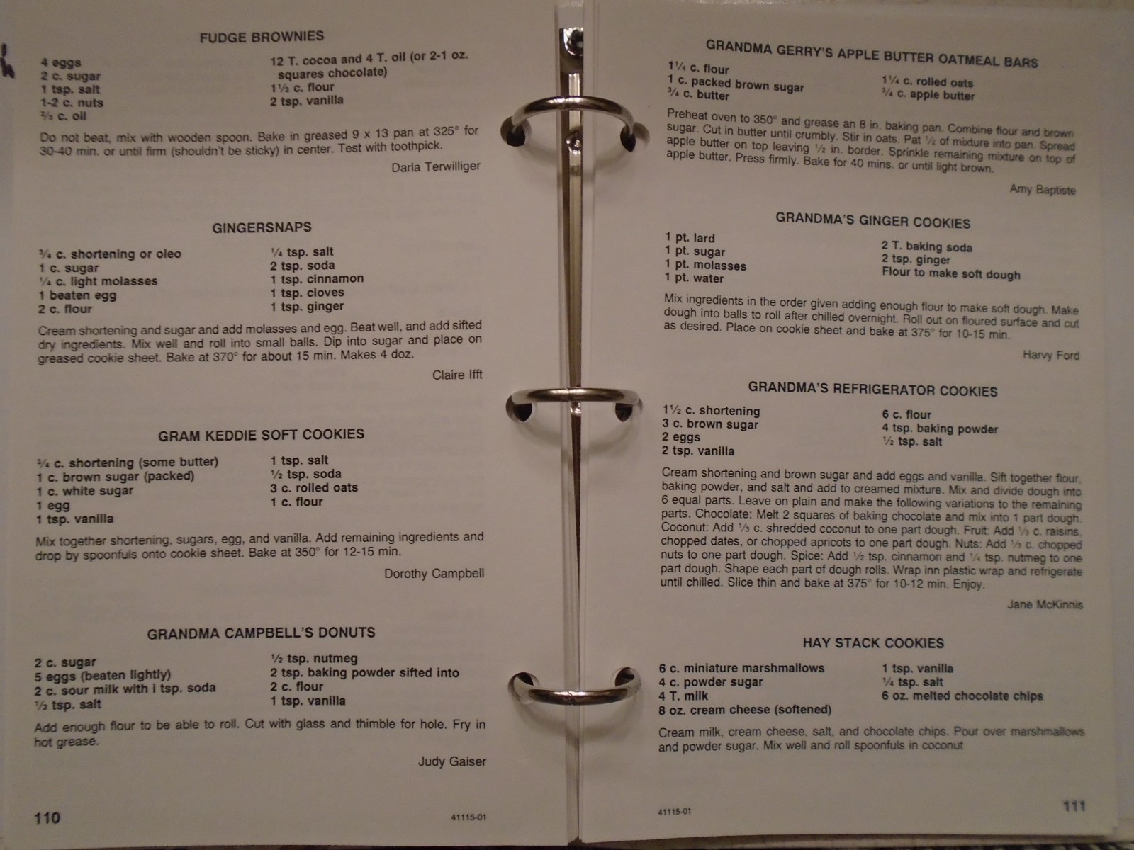 St Alphonsus Catholic Church COOKBOOK 2001 Boyers, Pennsylvania