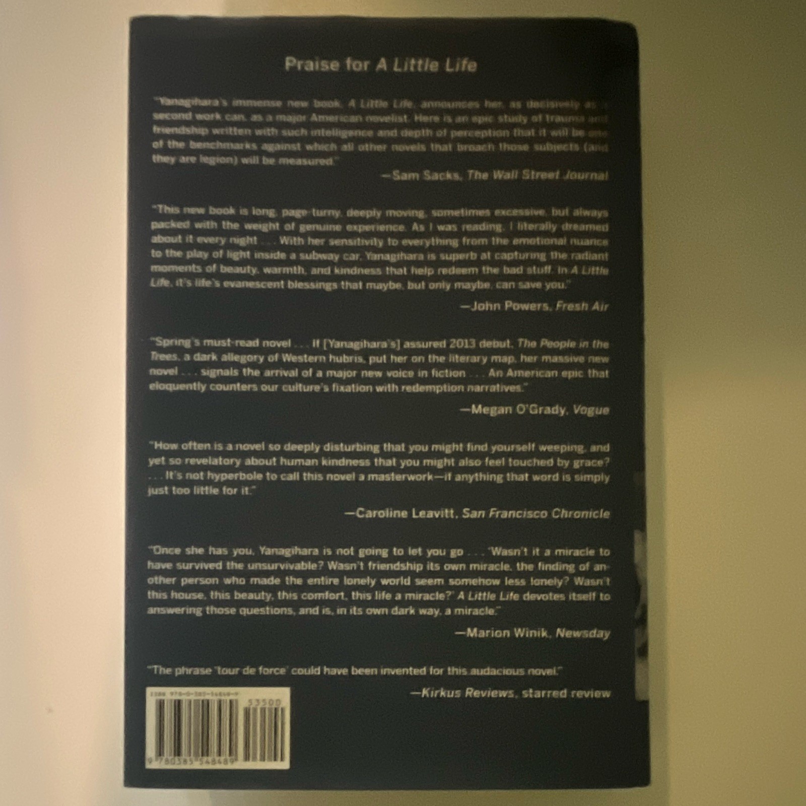 A Little Life by Hanya Yanagihara Hardcover Signed Edition