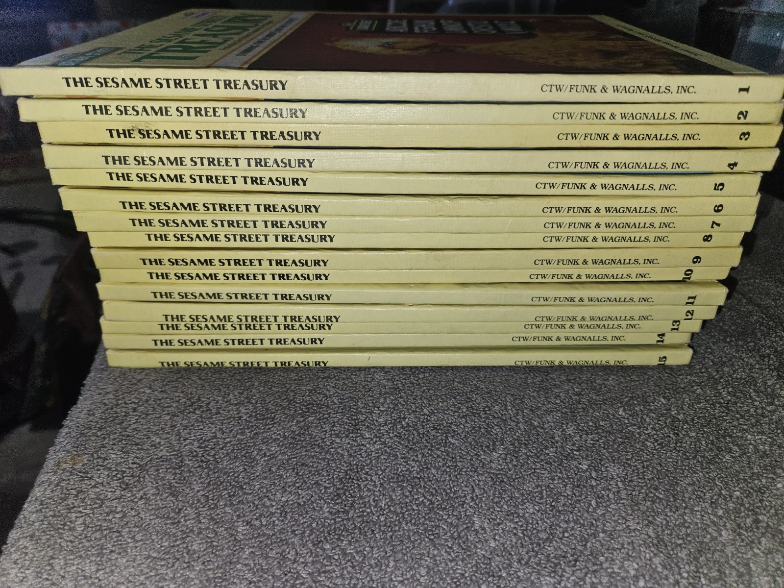 Sesame Street Library Vintage Books Vol. 1-15 Hardcover Book Complete Set