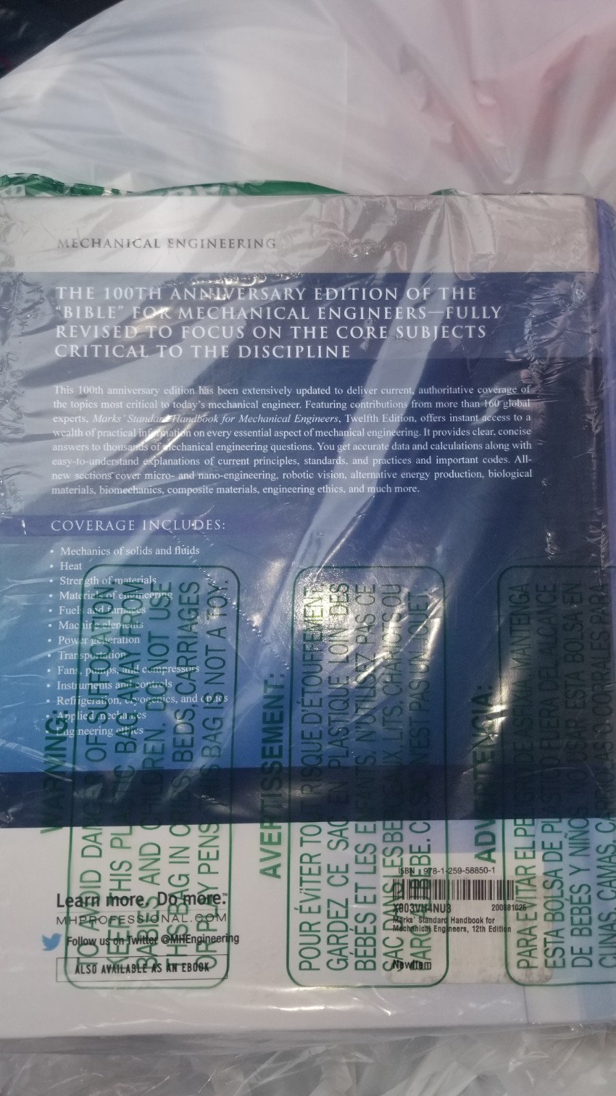 Marks‘ Standard Handbook for Mechanical Engineers, 12th Edition