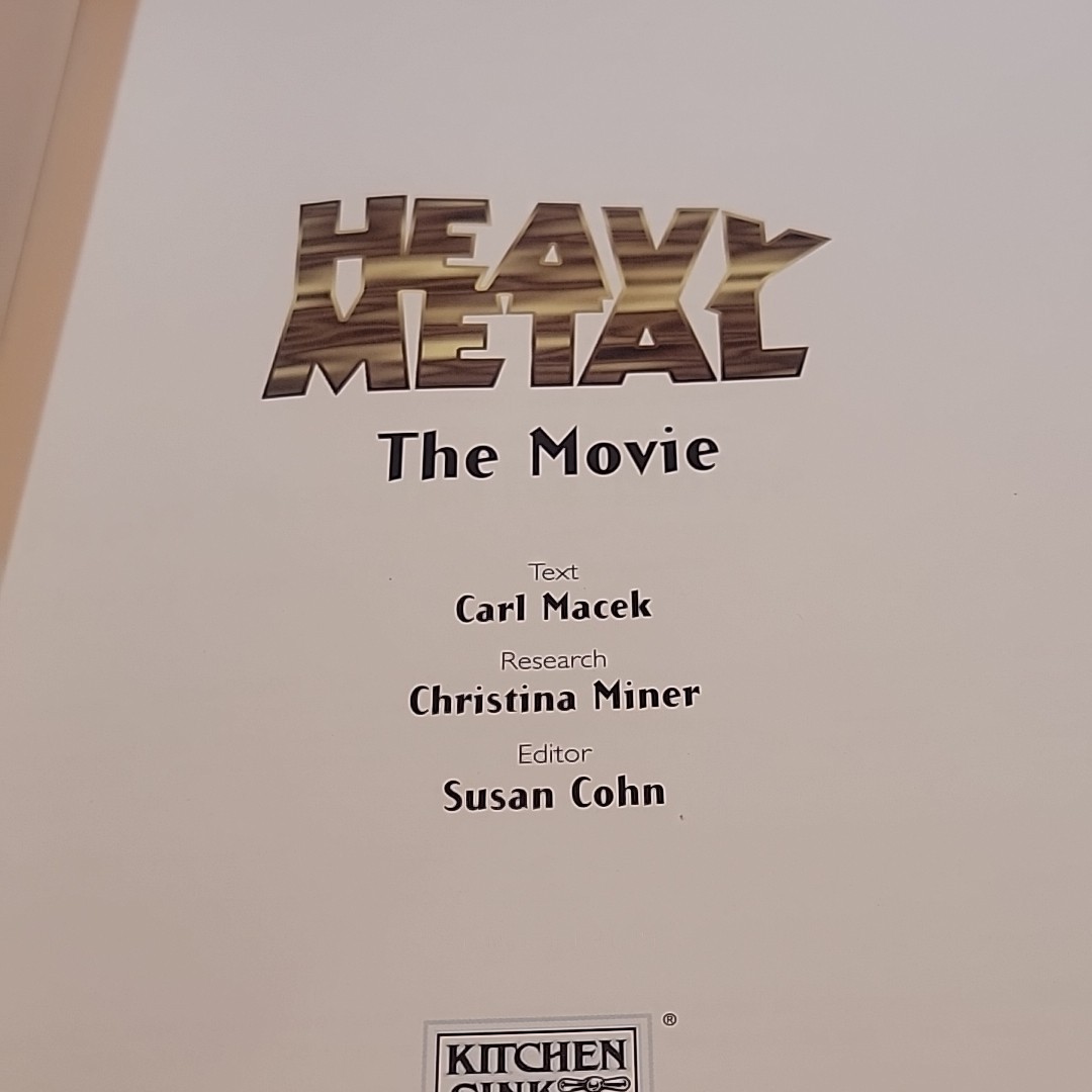 HEAVY METAL THE MOVIE New Revised Expanded Edition Carl Macek 144 pages VINTAGE