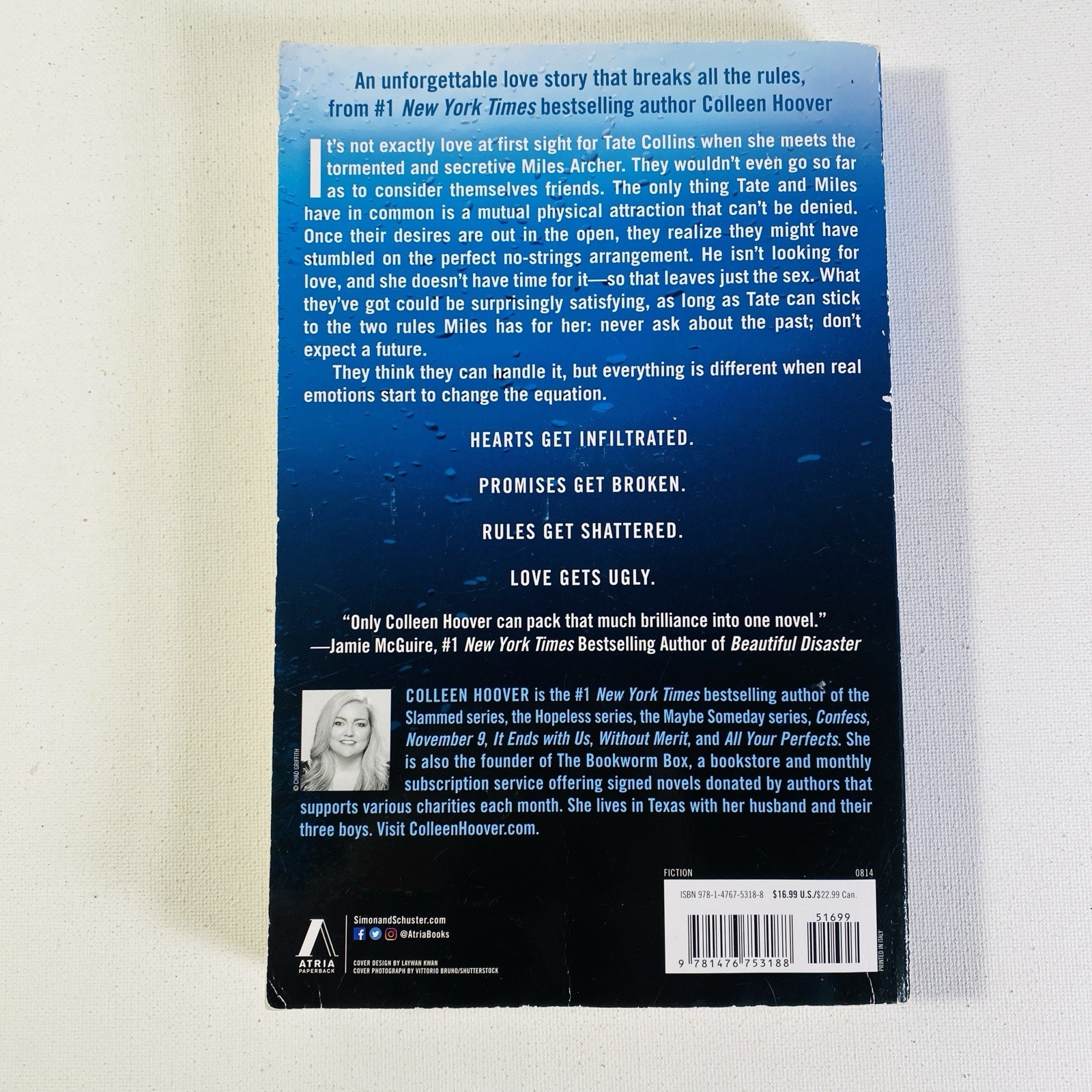 Ugly Love : A Novel by Colleen Hoover 2014, Trade Paperback