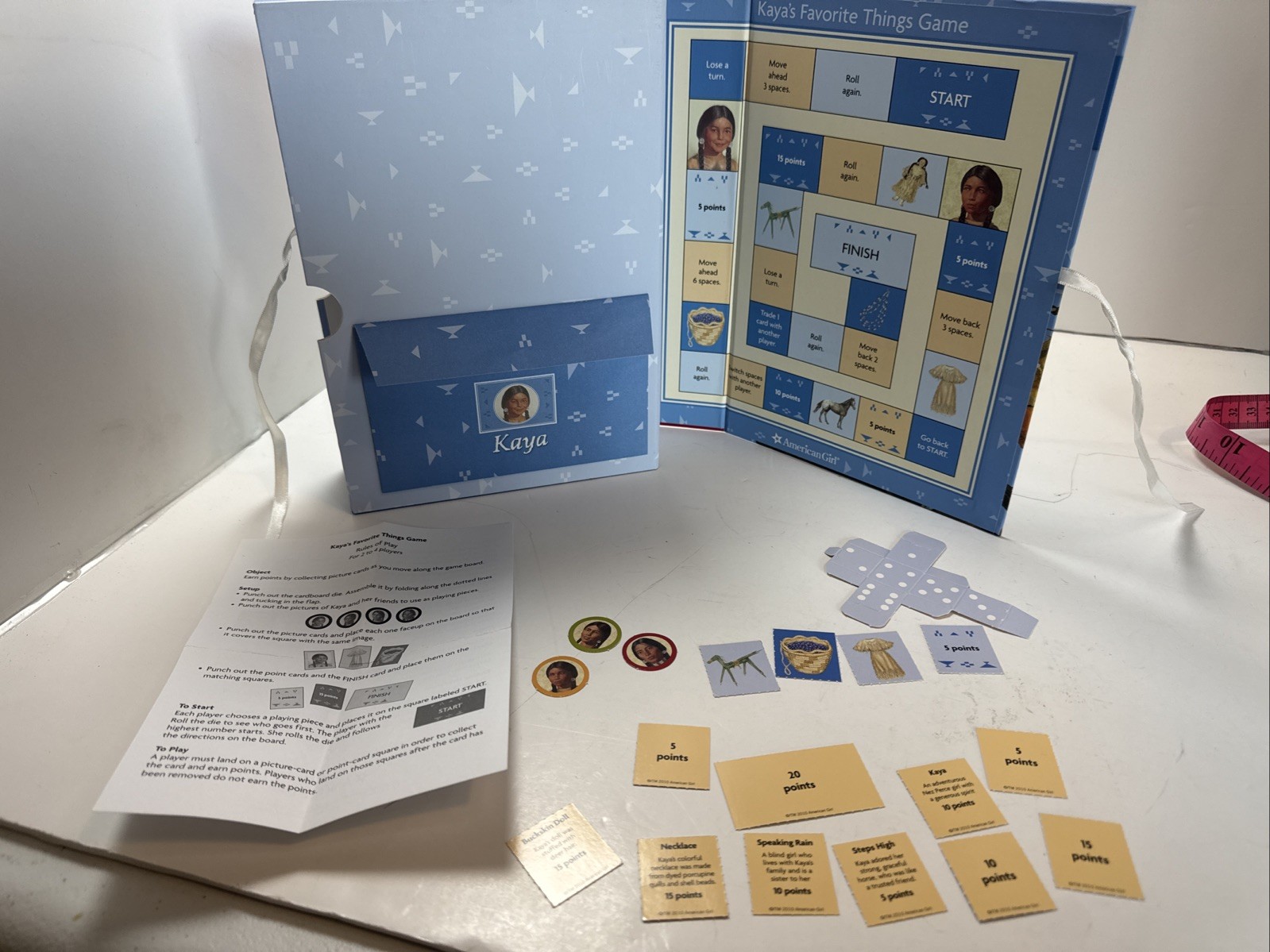 KAYA: 1764 (AMERICAN GIRL) By Janet Shaw & Bill Farnsworth With Game Pieces