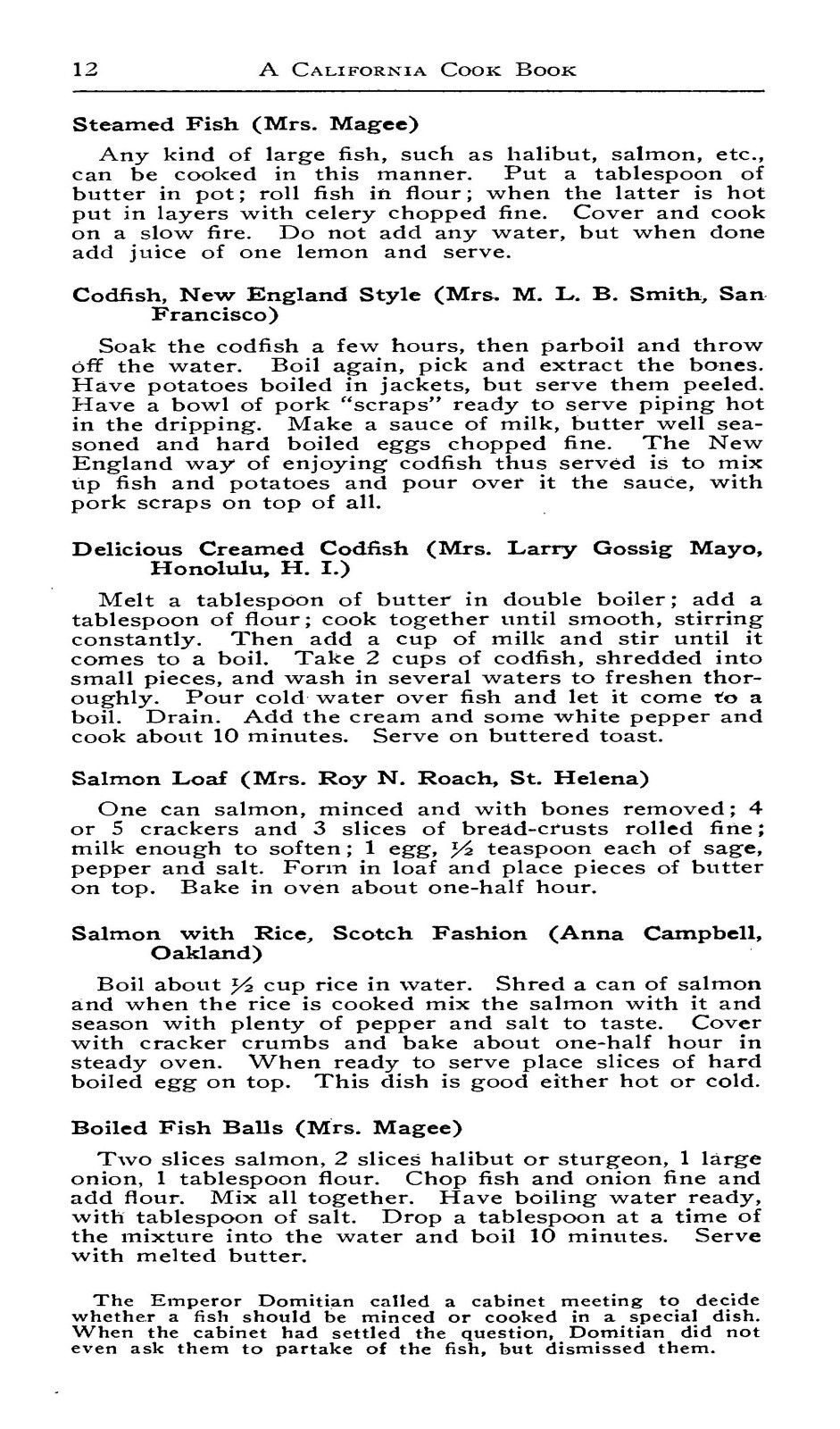 1916 A California Cook Book 47 Pages