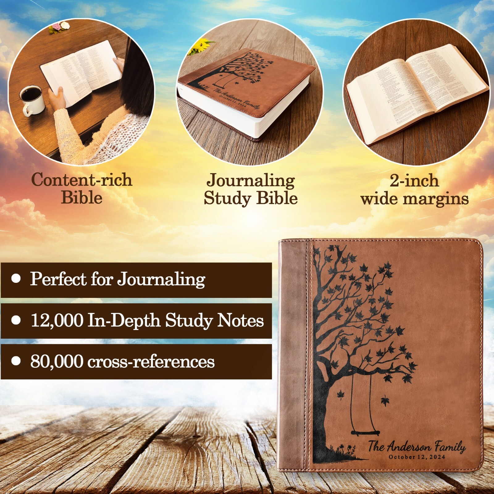 Personalized ESV Family Bible, ESV Journaling Study Family Bible, Wedding Gifts