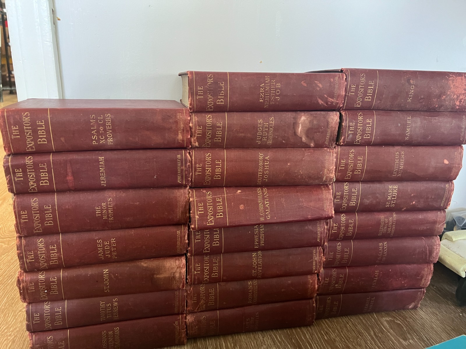 The Expositor’s Bible Commentary 1900 Antique/Vintage Lot of 23 Funk & Wagnalls