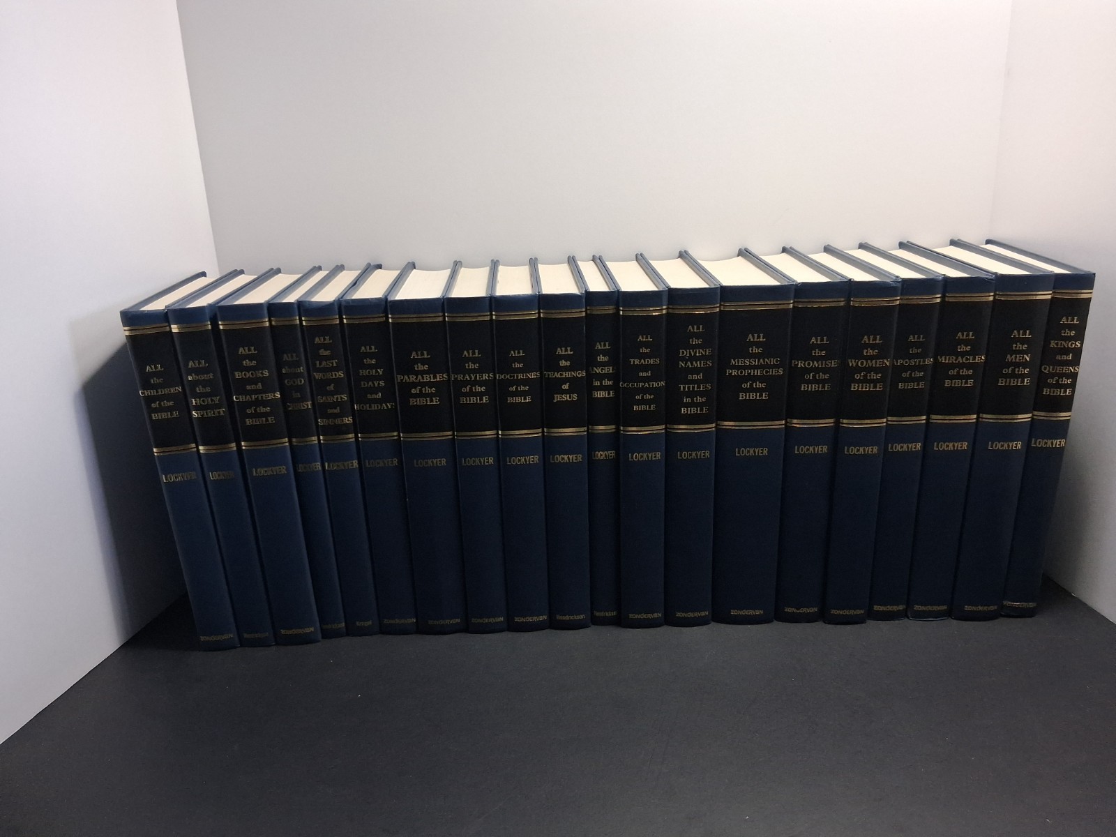 20 volume – Herbert Lockyer “All of the Bible” Bible Reference Set Zondervan