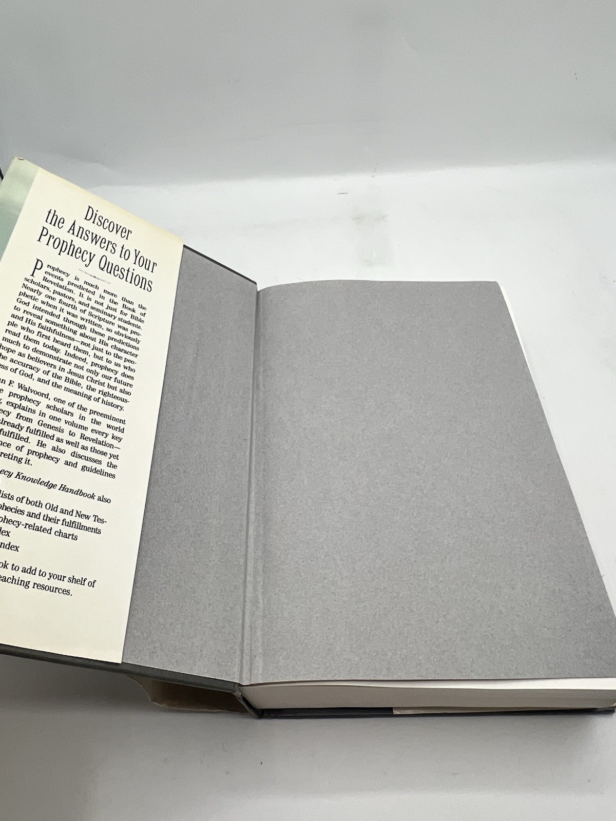 The Prophecy Knowledge Handbook John Walvoord 1990 Victor Books HC 5th Printing