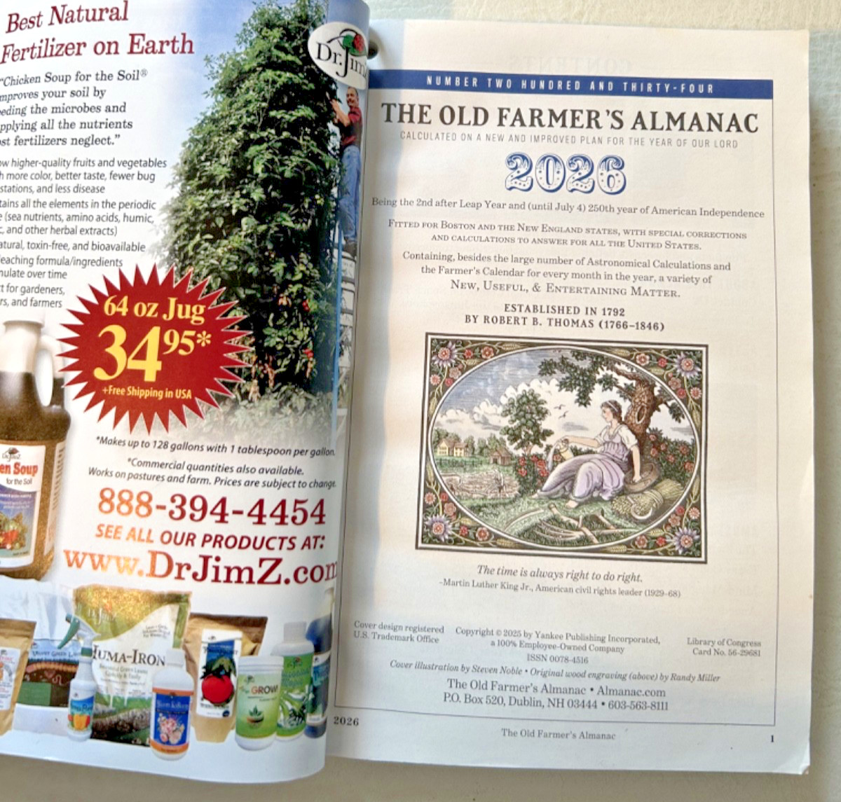 The 2026 Old Farmer’s Almanac Trade Edition (Paperback) Gardening Weather No.234