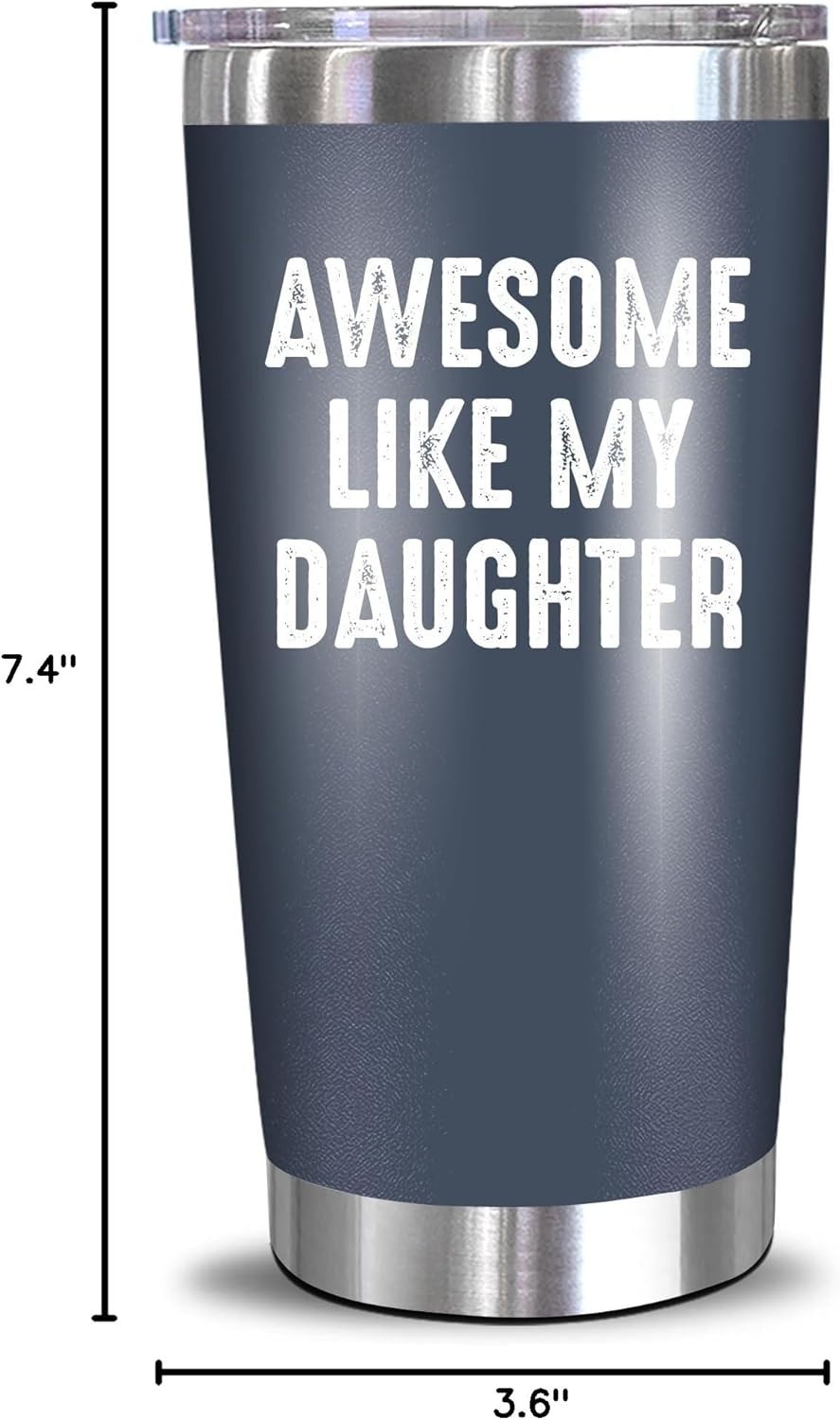 Awesome Like Daughter Navy 20 Oz Tumbler – Perfect Gift for Dad from Daughter
