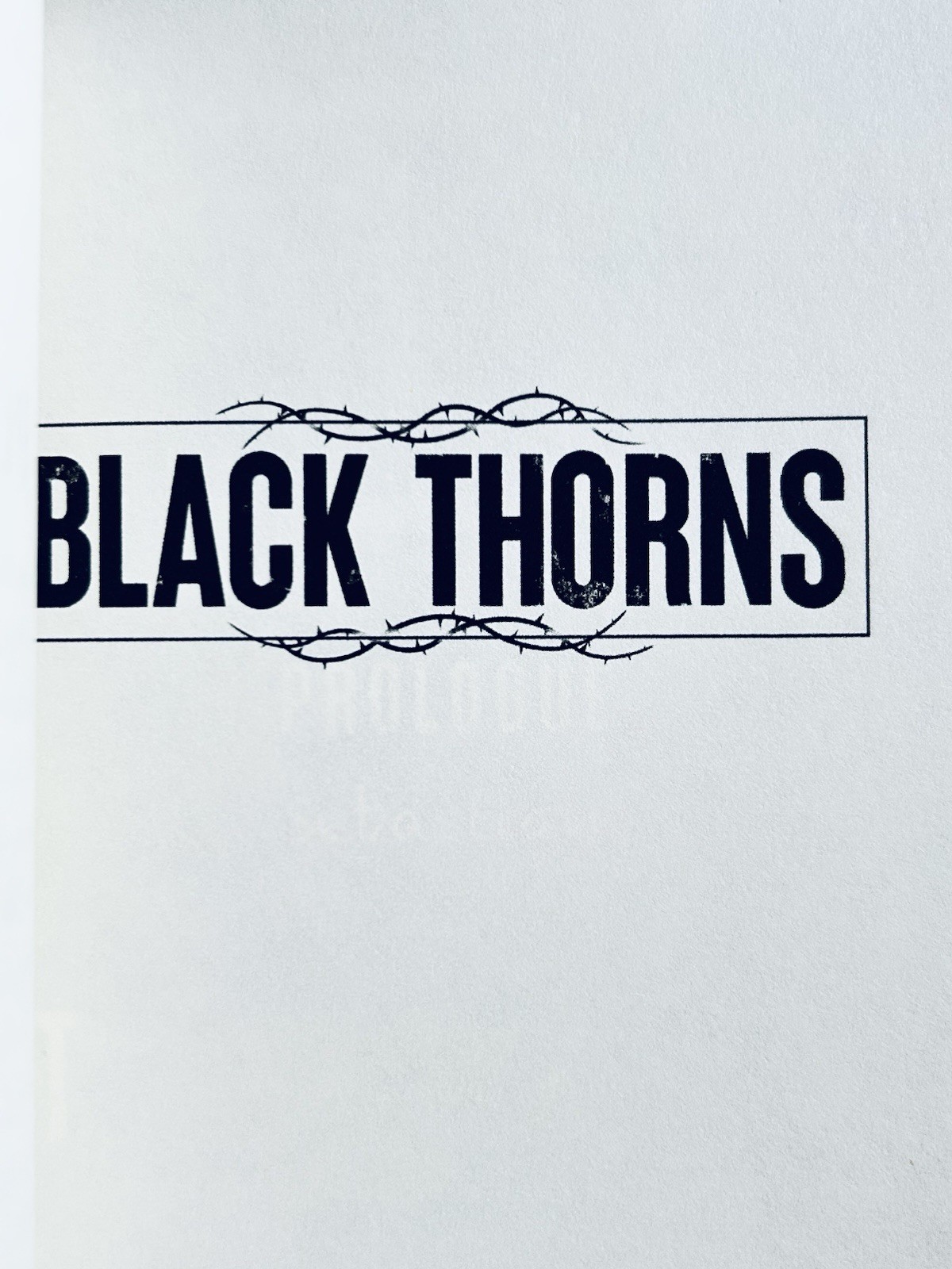 Black Thorns (Thorns Duet Book #2) by Rina Kent 2021 Model Hardback .. OOP