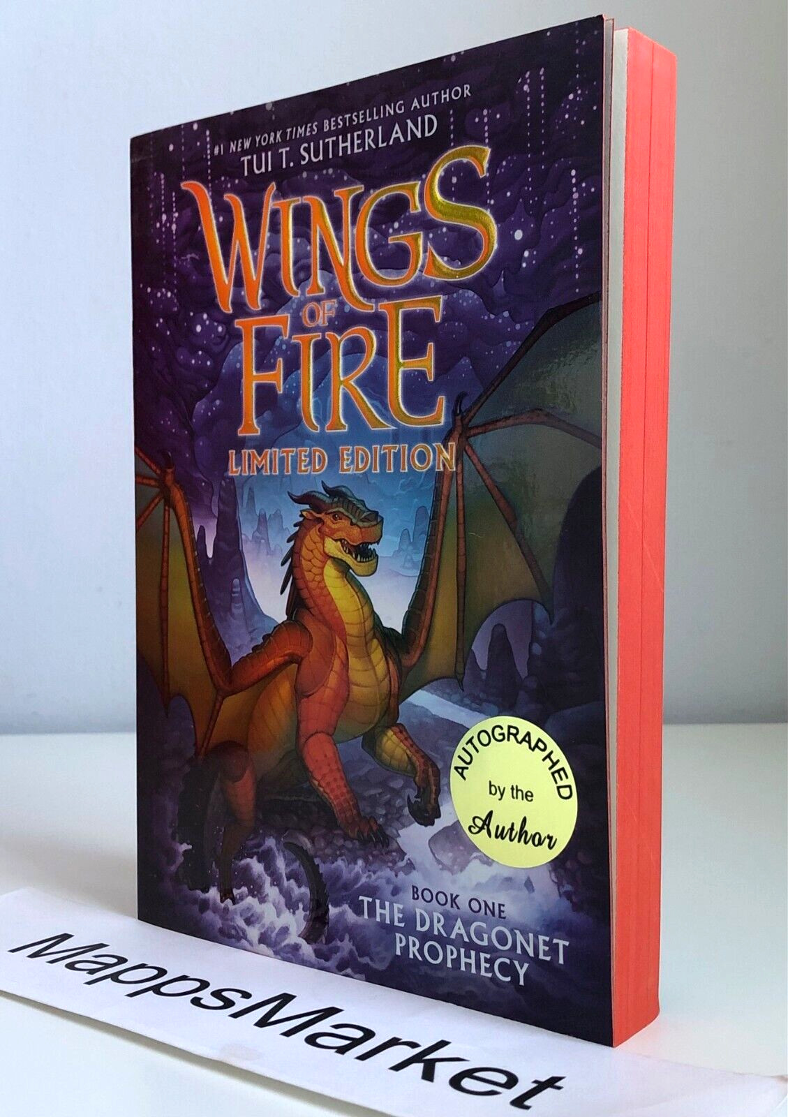 SIGNED The Dragonet Prophecy (Wings of Fire 1) Tui T. Sutherland LIMITED EDITION