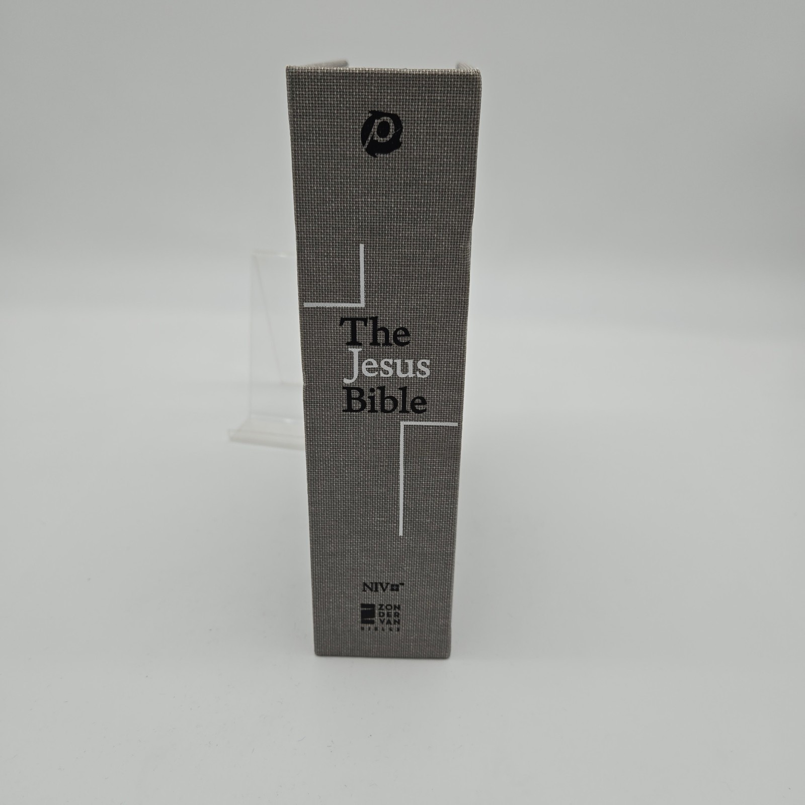 The Jesus Bible by Louie Giglio (2017, Hardcover) Gray Cloth Cover