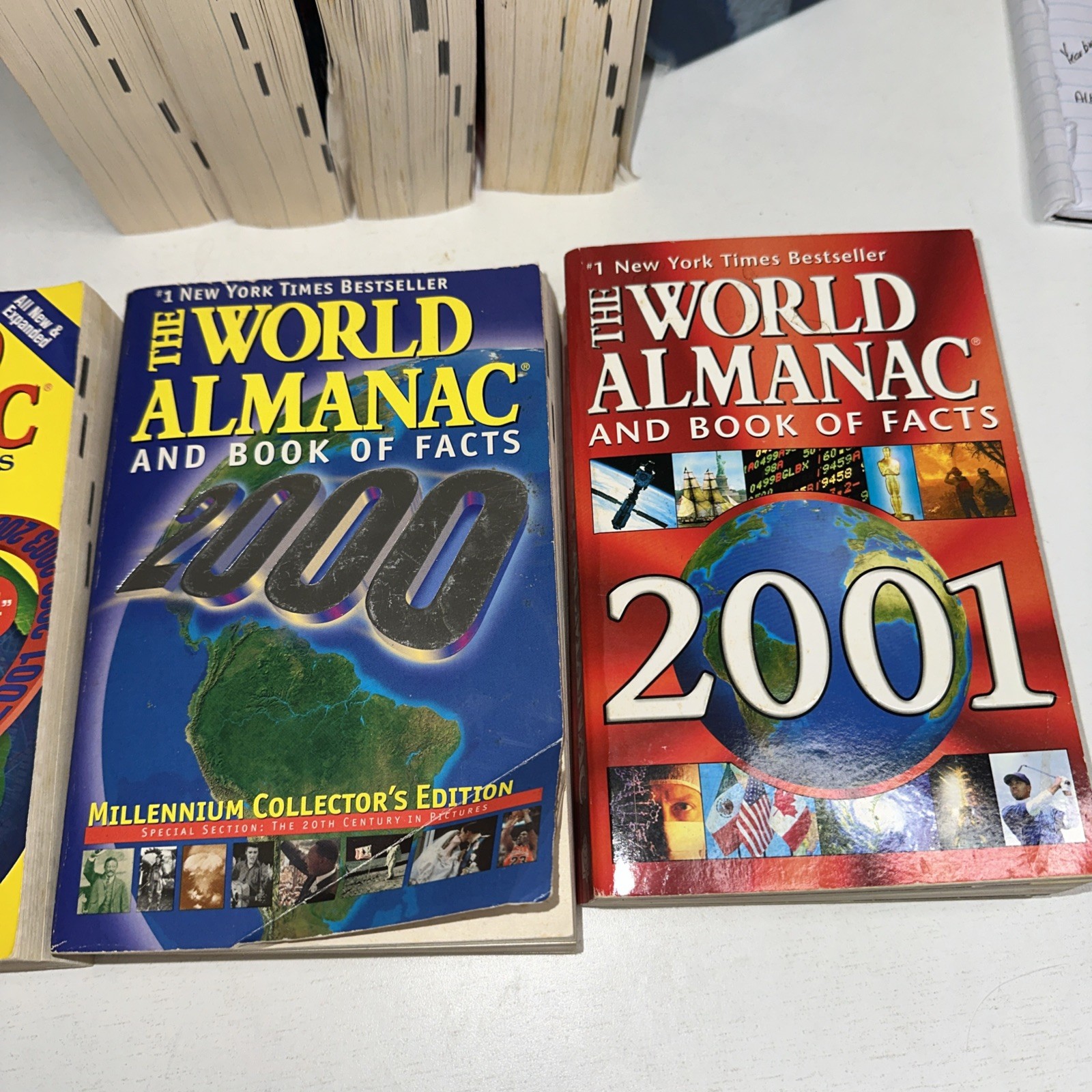 The World Almanac and Book of Facts 8 Book Lot 1998-2006- Paperback