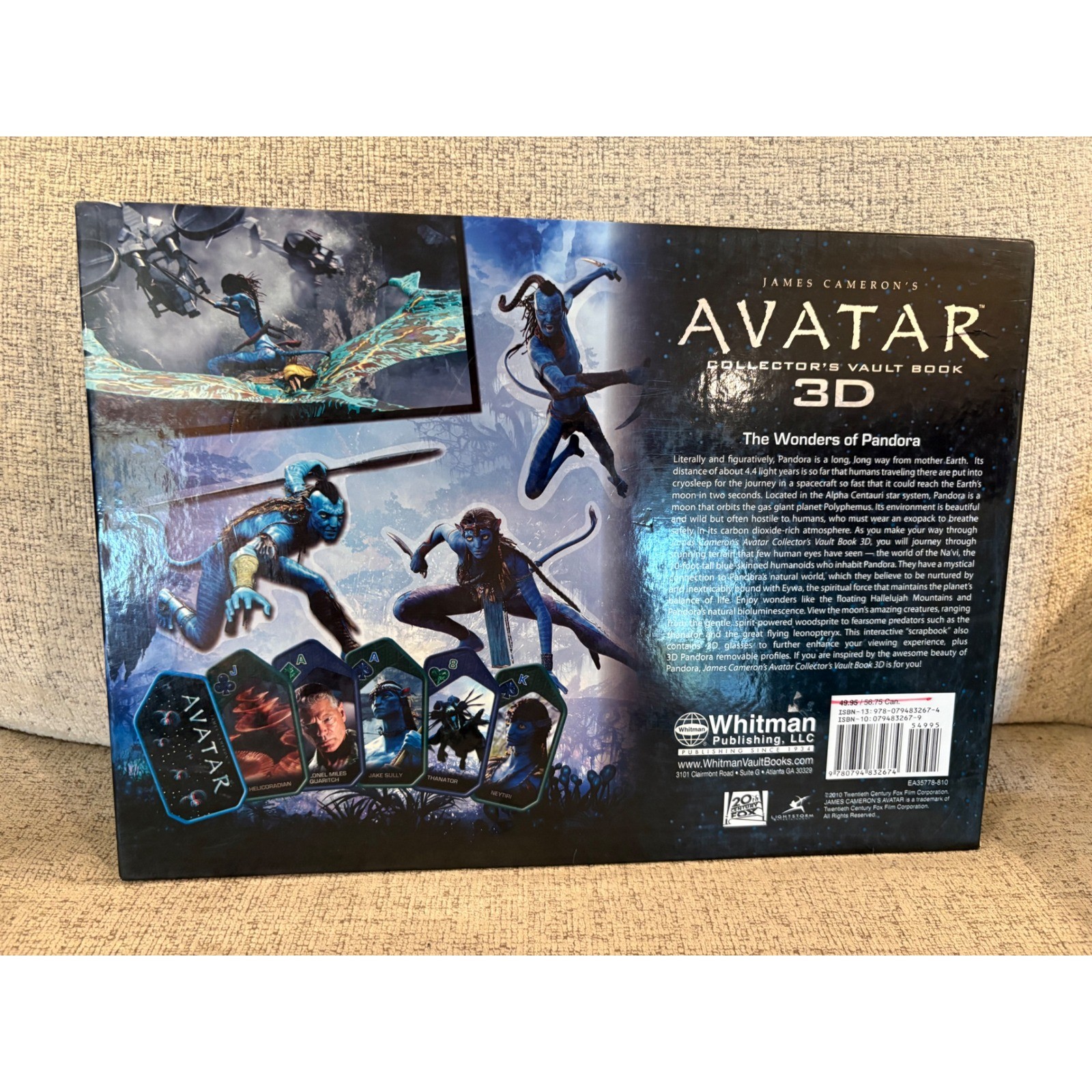 James Cameron’s Avatar Collector’s Vault Book 3D with Glasses Whitman Publishing