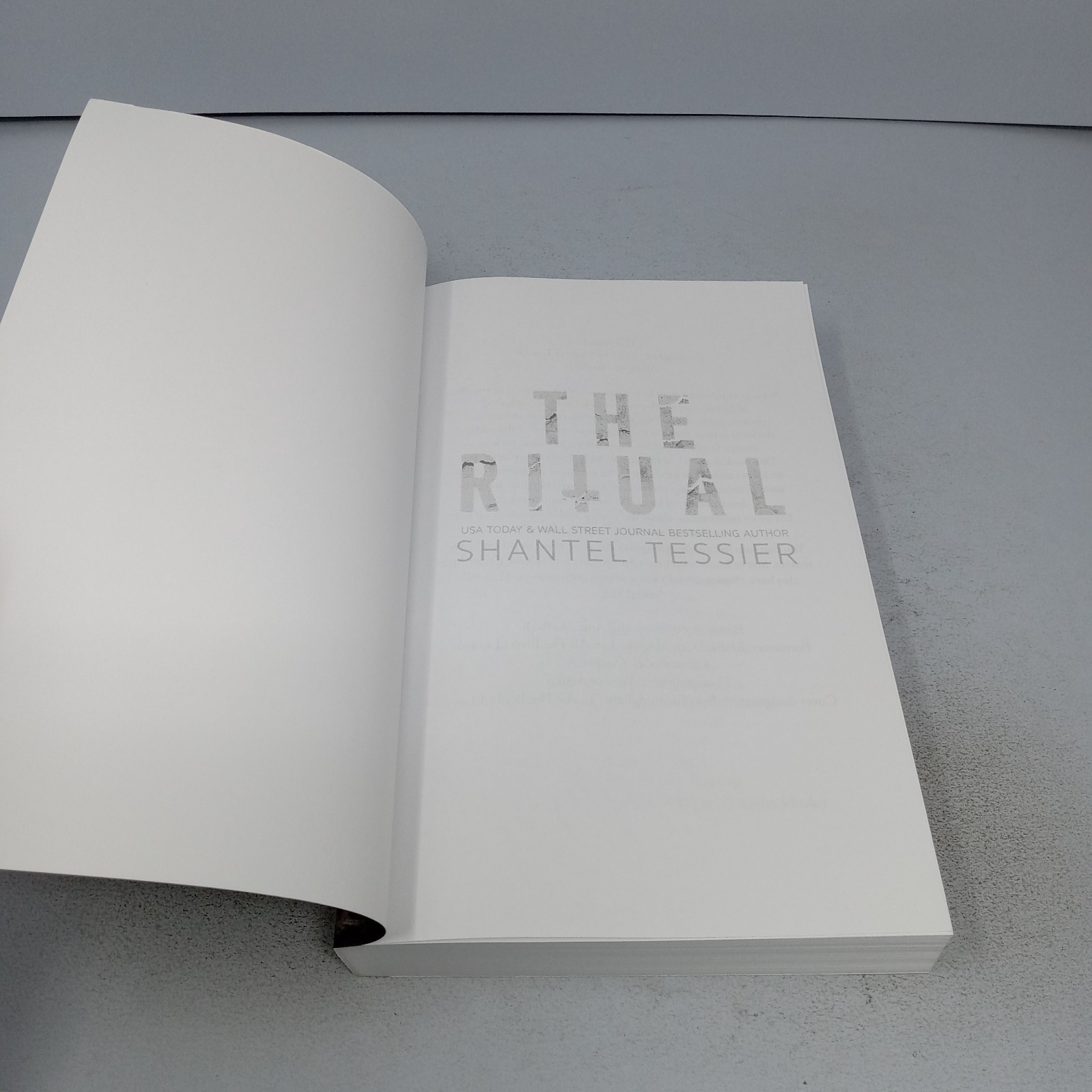 The Ritual: Paperback by Shantel Tessier