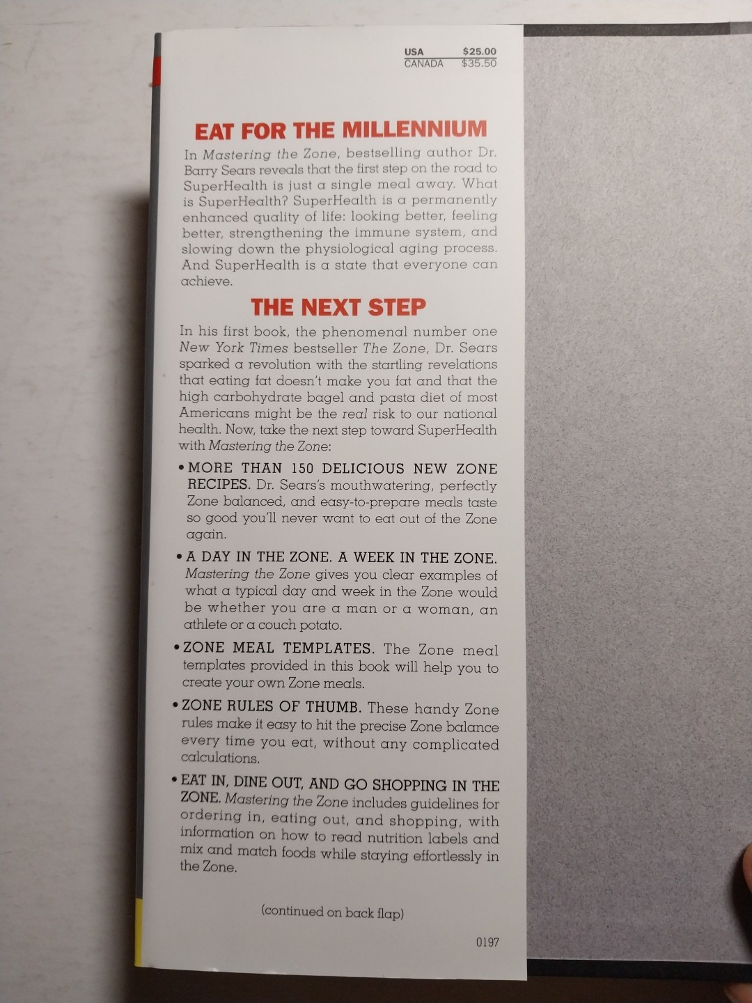 Mastering the Zone : The Next Step in Achieving SuperHealth and Permanent Fat…