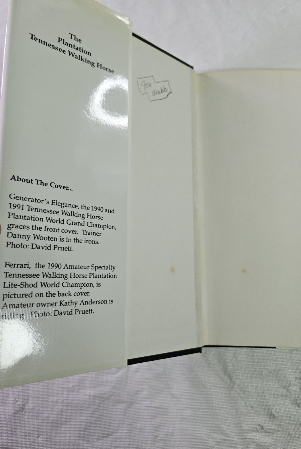 The Plantation Tennessee Walking Horse Guide HCDJ Vickie Mazzola 1992 Show Train