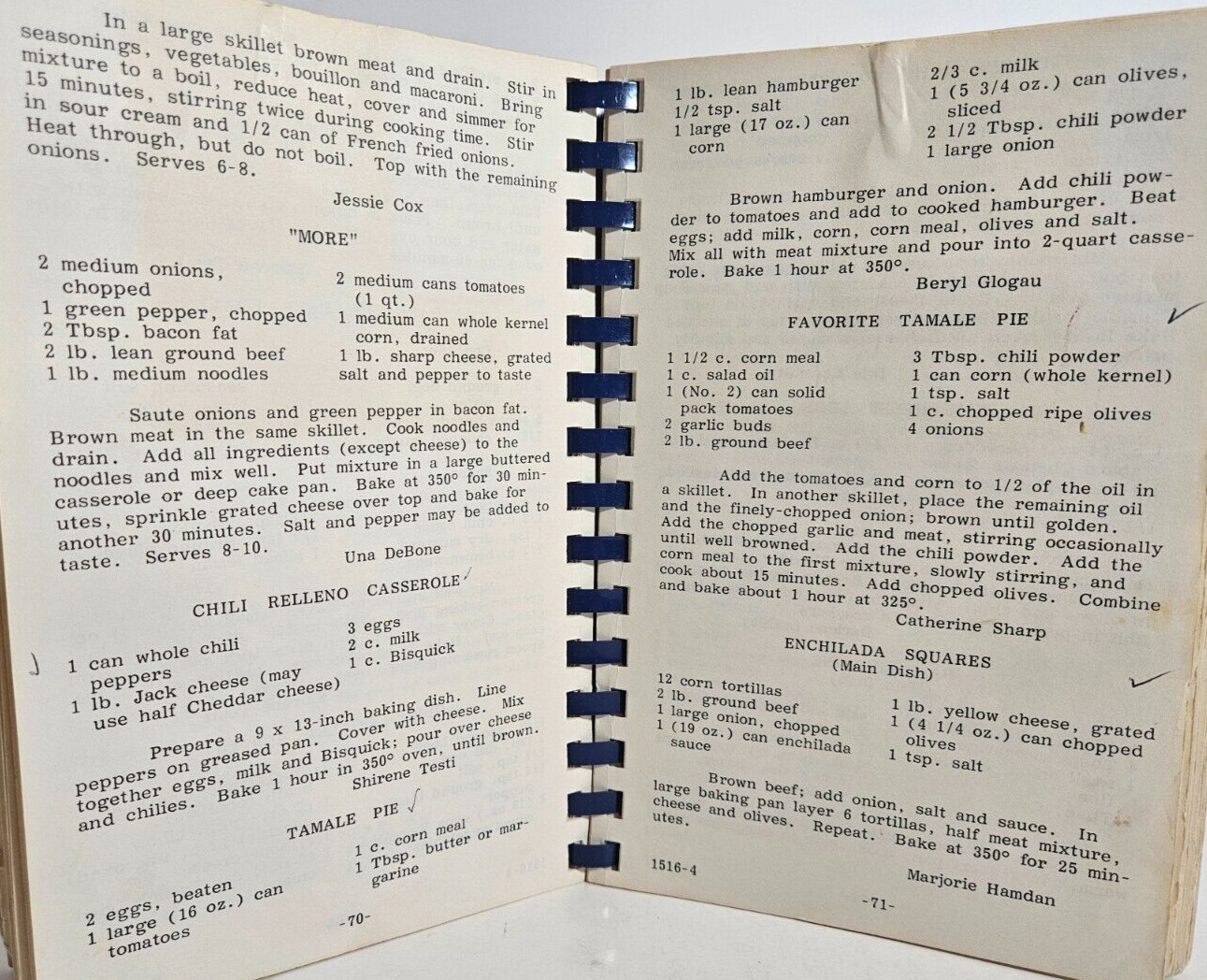 St. Johns Regional Medical Center Auxiliary Operation Cook Book, 1984