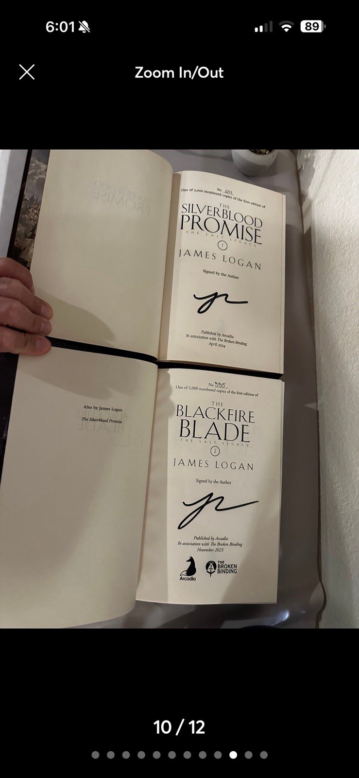 The Broken Binding – Silverblood Promise and Blackfire Blade by James Logan