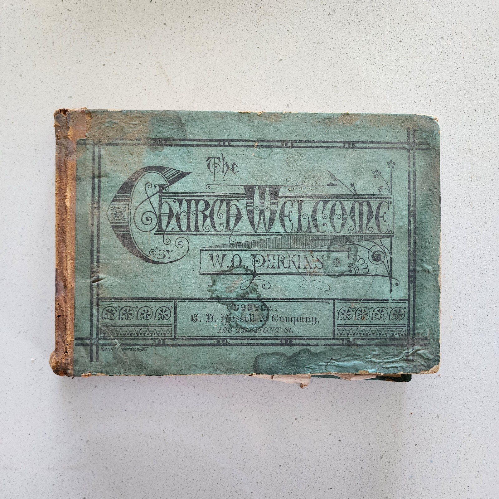 Five Antique 1873-1884 Victorian Hymn & Sunday School Song Books – Rustic Decor