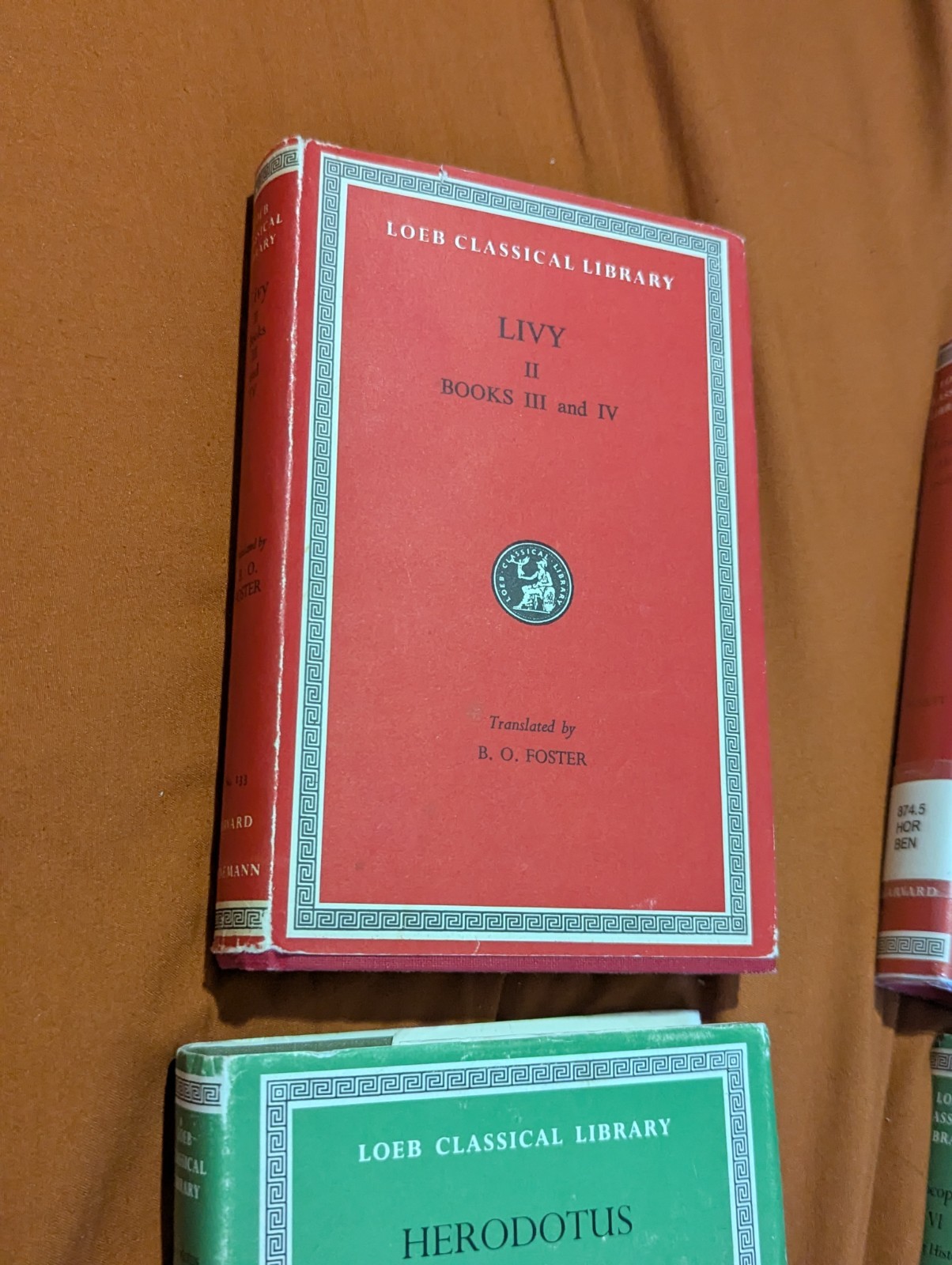 Herodotus, Procopius, Livy, Horace: Mixed Lot Loeb Classical Library Hardcover