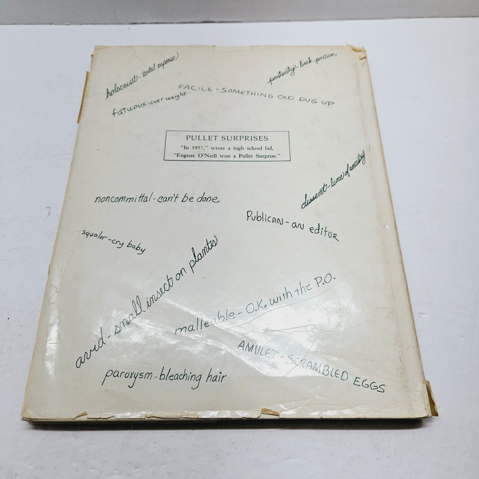 Humorous Language Book – Pullet Surprises – Amsel Greene 1970 Sultana Press