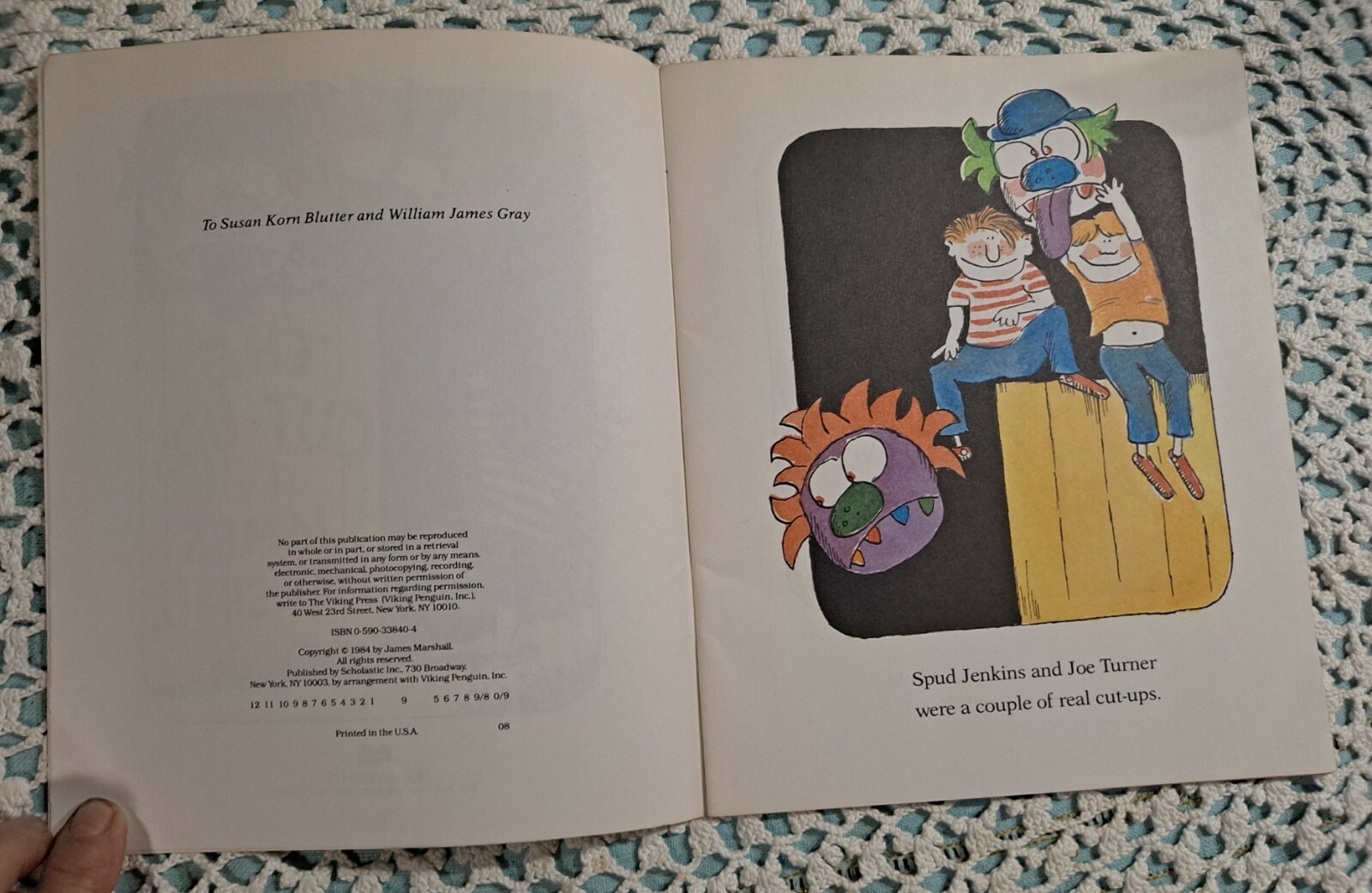 The Cut-Ups by James Marshall, 1984, Scholastic, vintage, staple bound