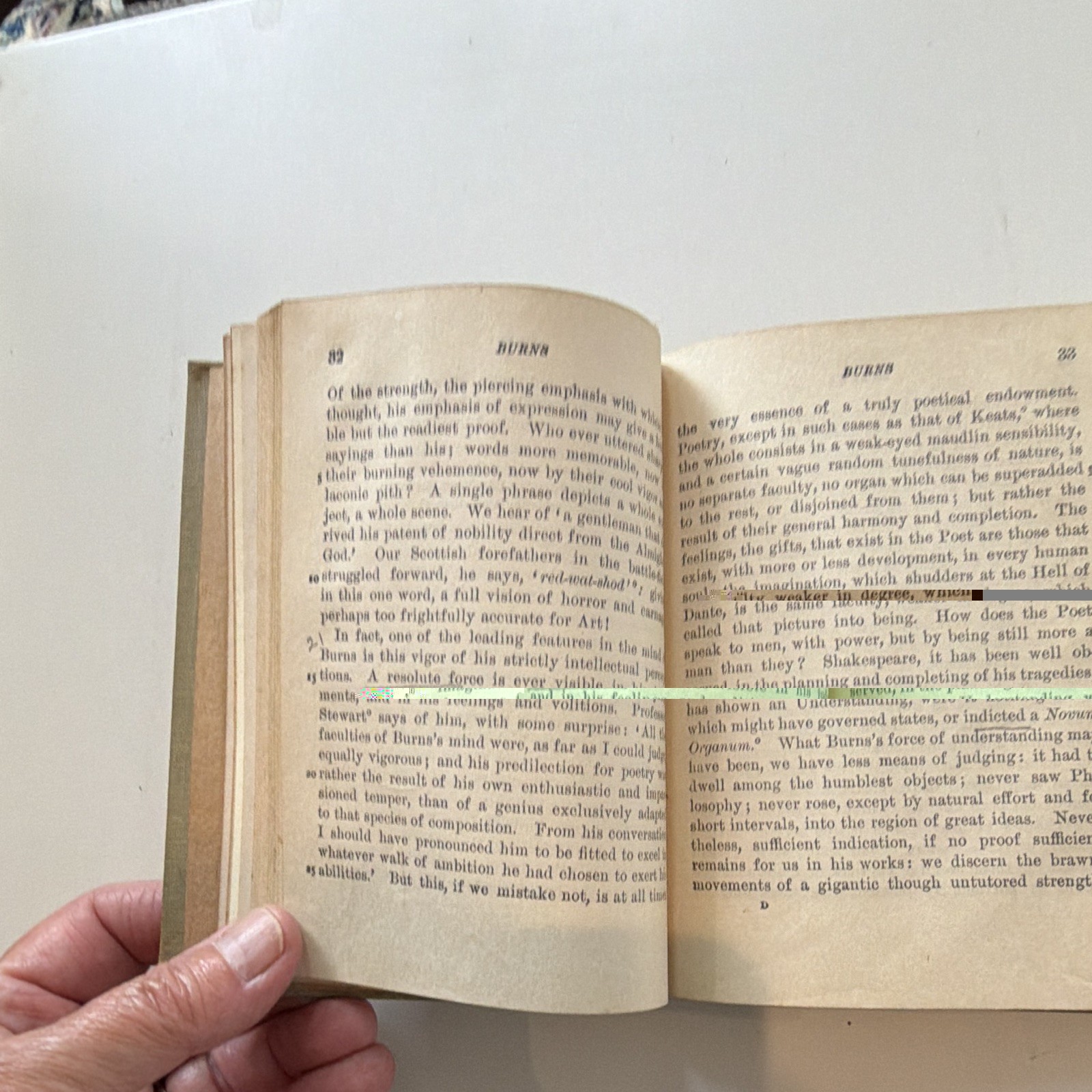 Macmillan Cloth Illustrated Carlyle Essay on Burns Cotter’s Night 1914 NY