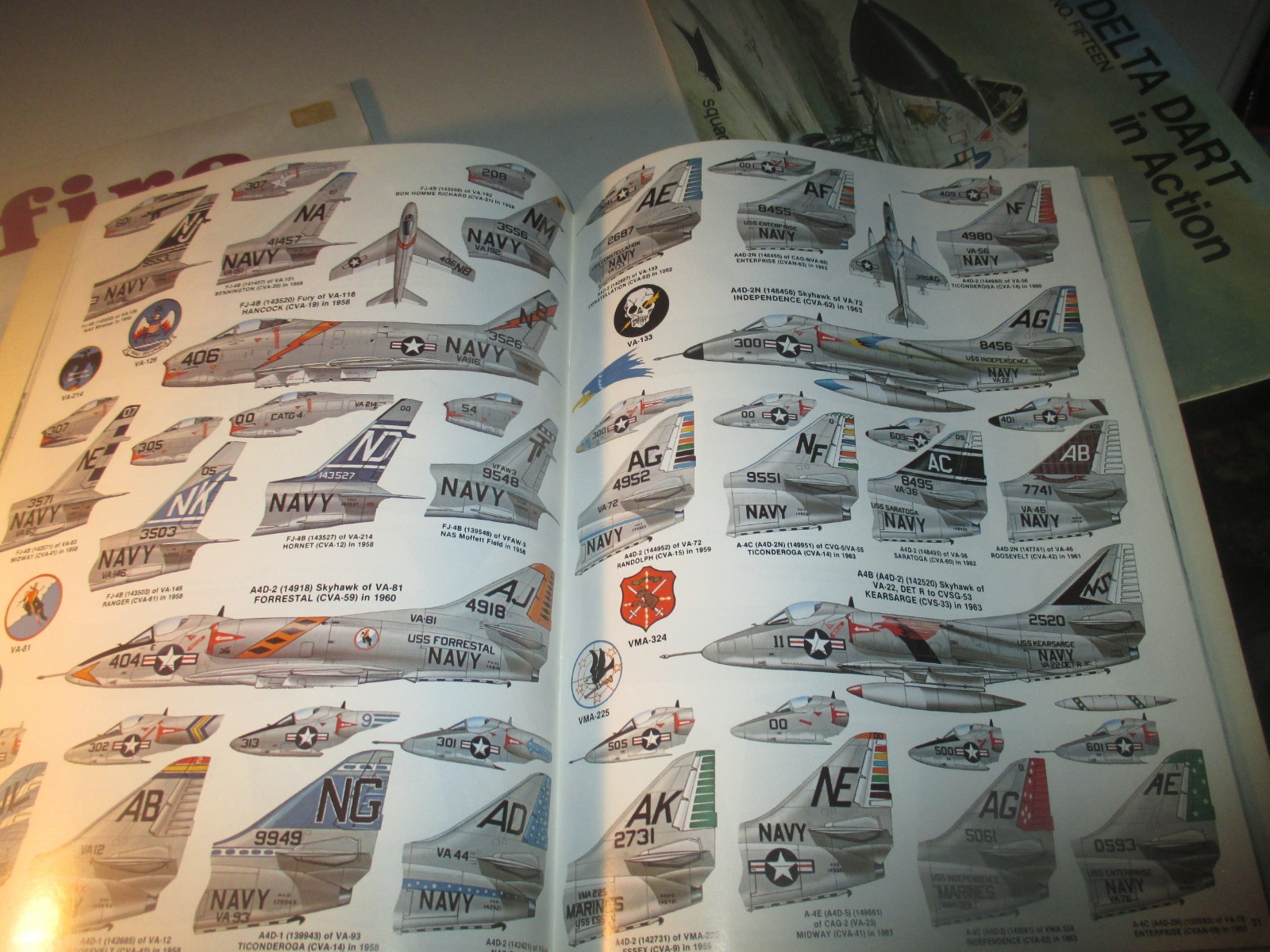 Lot 3 Squadron Signal Publications Aircraft In Action Books USN Spitfire Delta