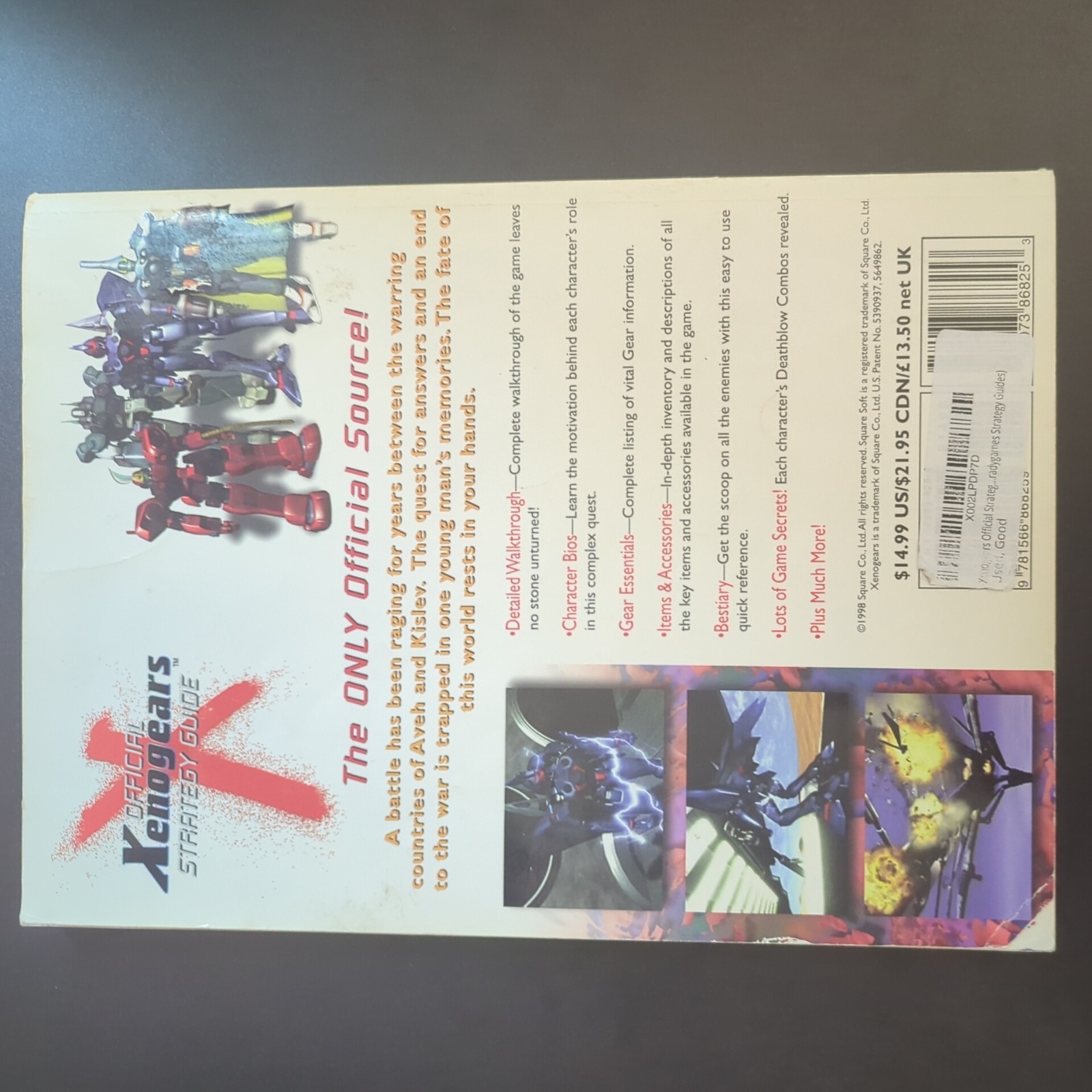 Official Xenogears Strategy Guide (Bradygames Strategy Guides), Ron Wartow Book