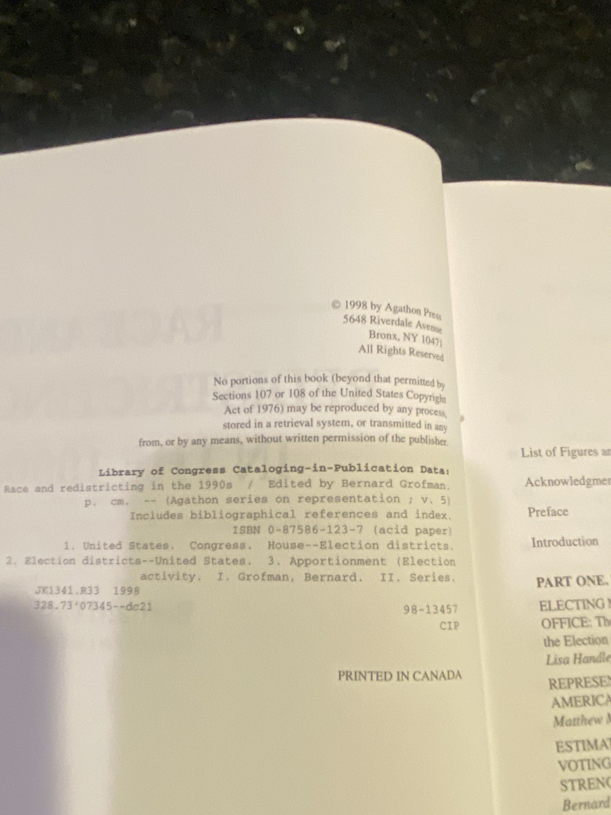 Race and Redistricting in the 1990s by Lisa Handley, Matthew Schousen, Mark…