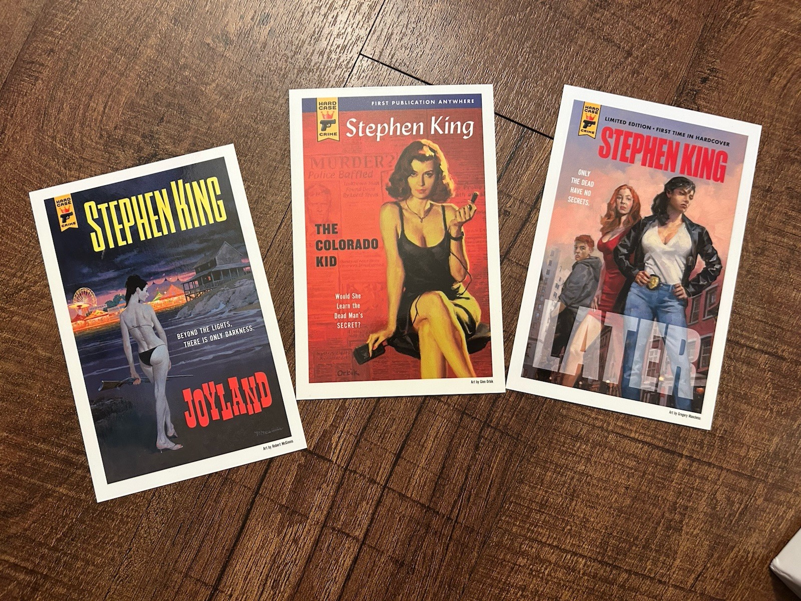 Stephen King Hard Case Crime Novels Box Set of 3 (2021, Trade Paperback)