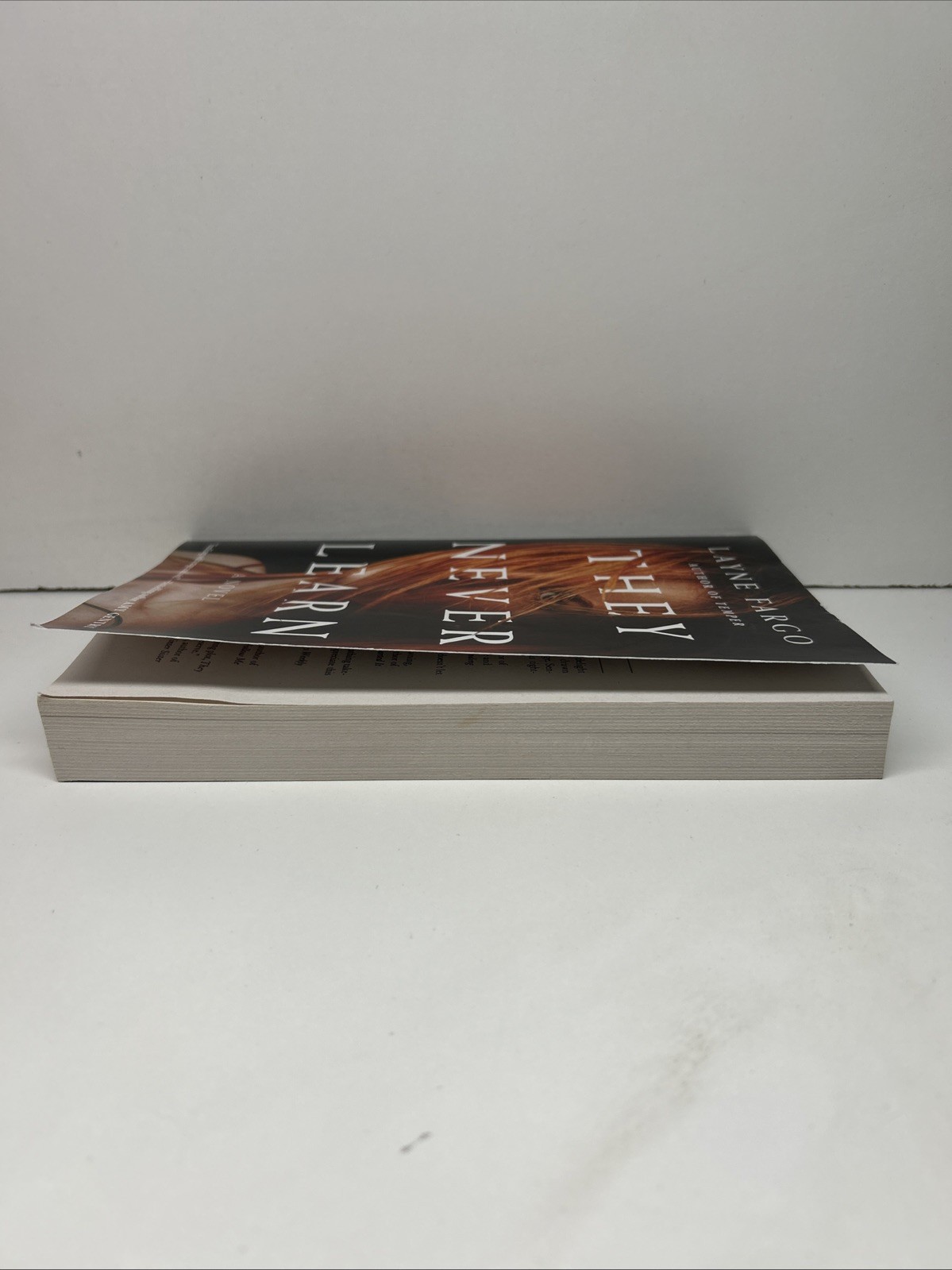 They Never Learn by Layne Fargo 2021 Trade Paperback Book Ships Fast!