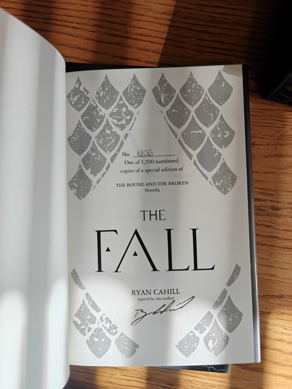 Broken Binding – Bound And The Broken – With Rights Signed Numberd – Ryan Cahill