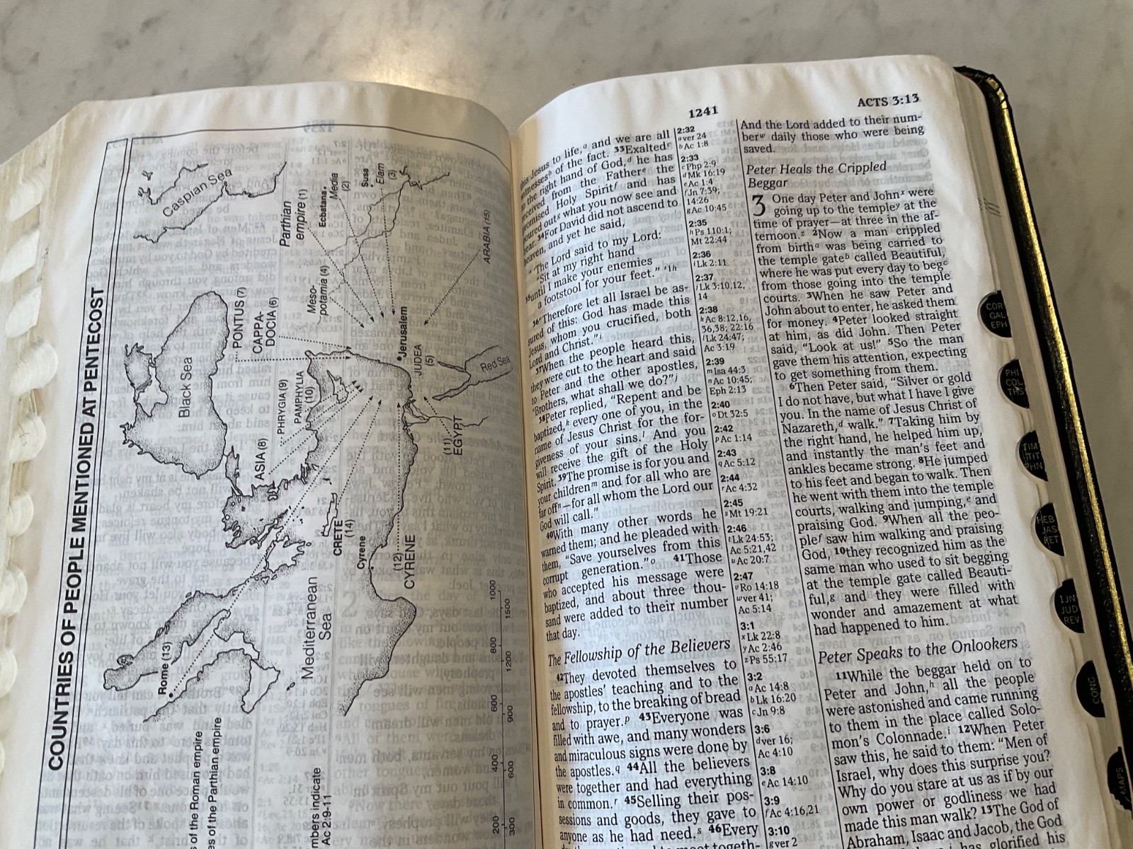 NIV Classic Reference Bible 1988 Top Grain Genuine Leather Text 1984