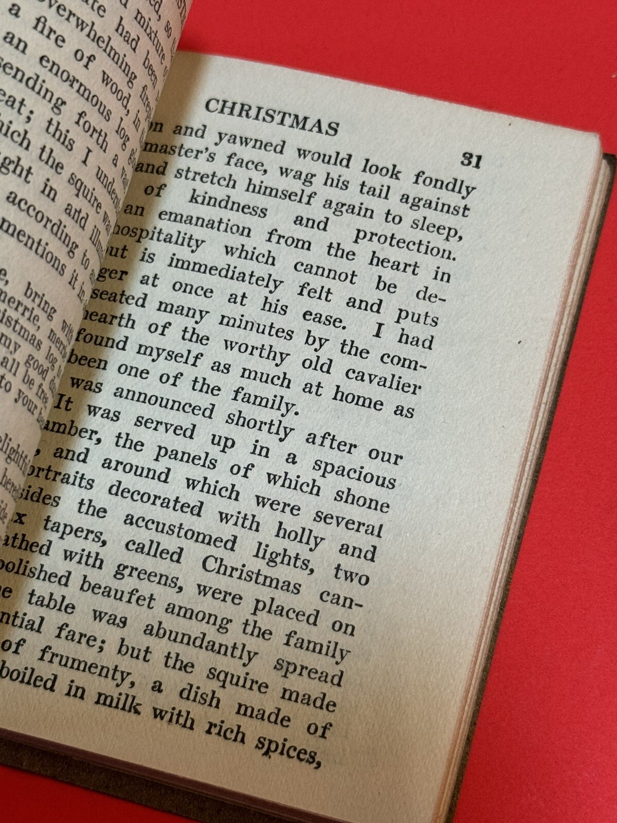 Old Christmas Washington Irving Little Leather Library 1900 mini
