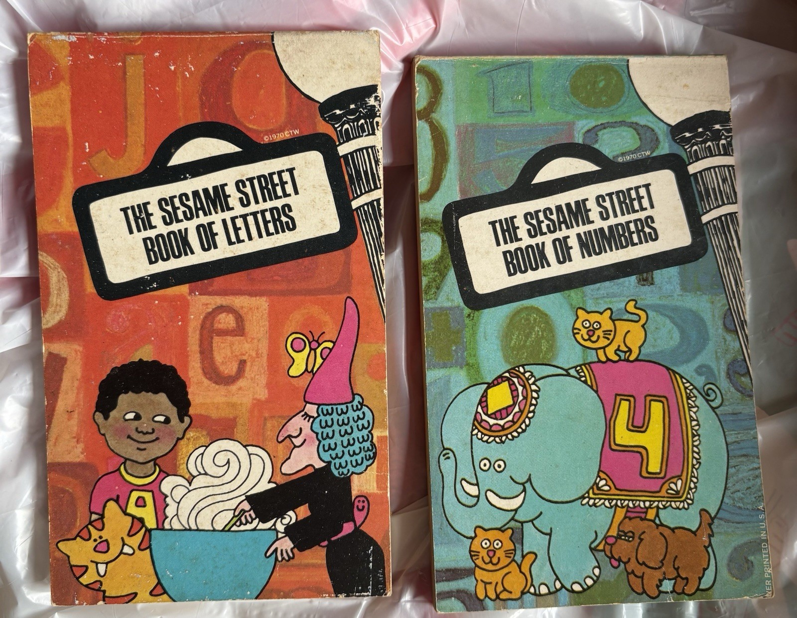 Sesame Street Book of Letters & Numbers 2-Book Set PB Illustrated 1970