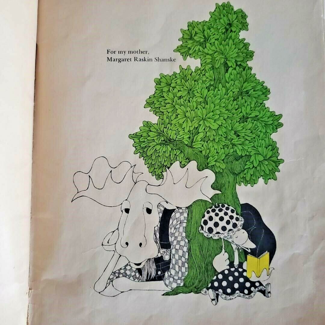 Vintage Childrens Book „Moose, Goose and Little Nobody“ 1974 by Ellen Raskin