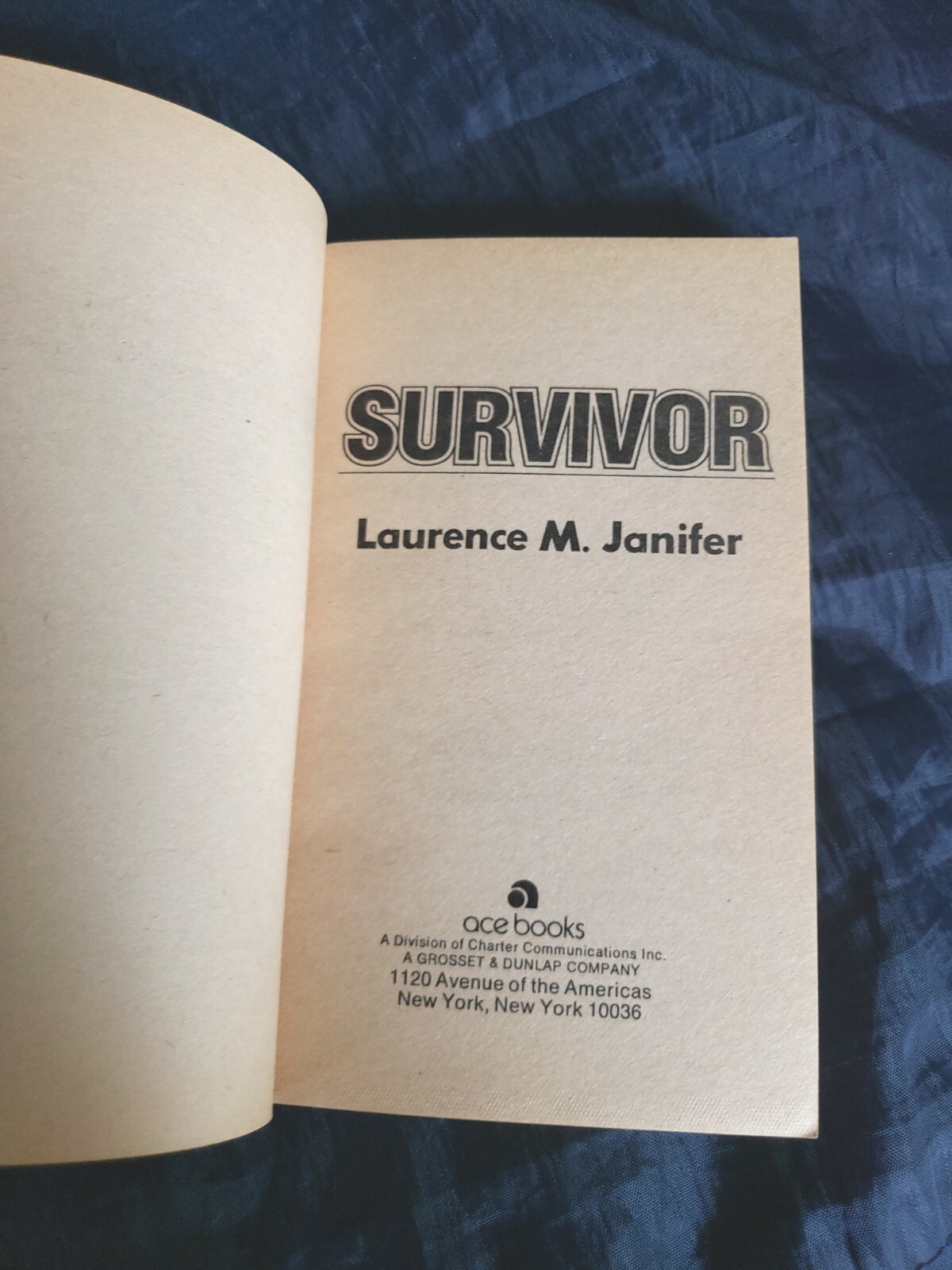 Survivor Laurence Janifer Vintage 1977 Sci-Fi Paperback Science Fiction