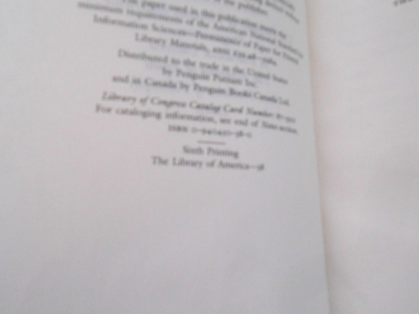 Library Of America WILLIAM JAMES 2 Vol Set 1 insert/1-1st printing – HC/SC LN