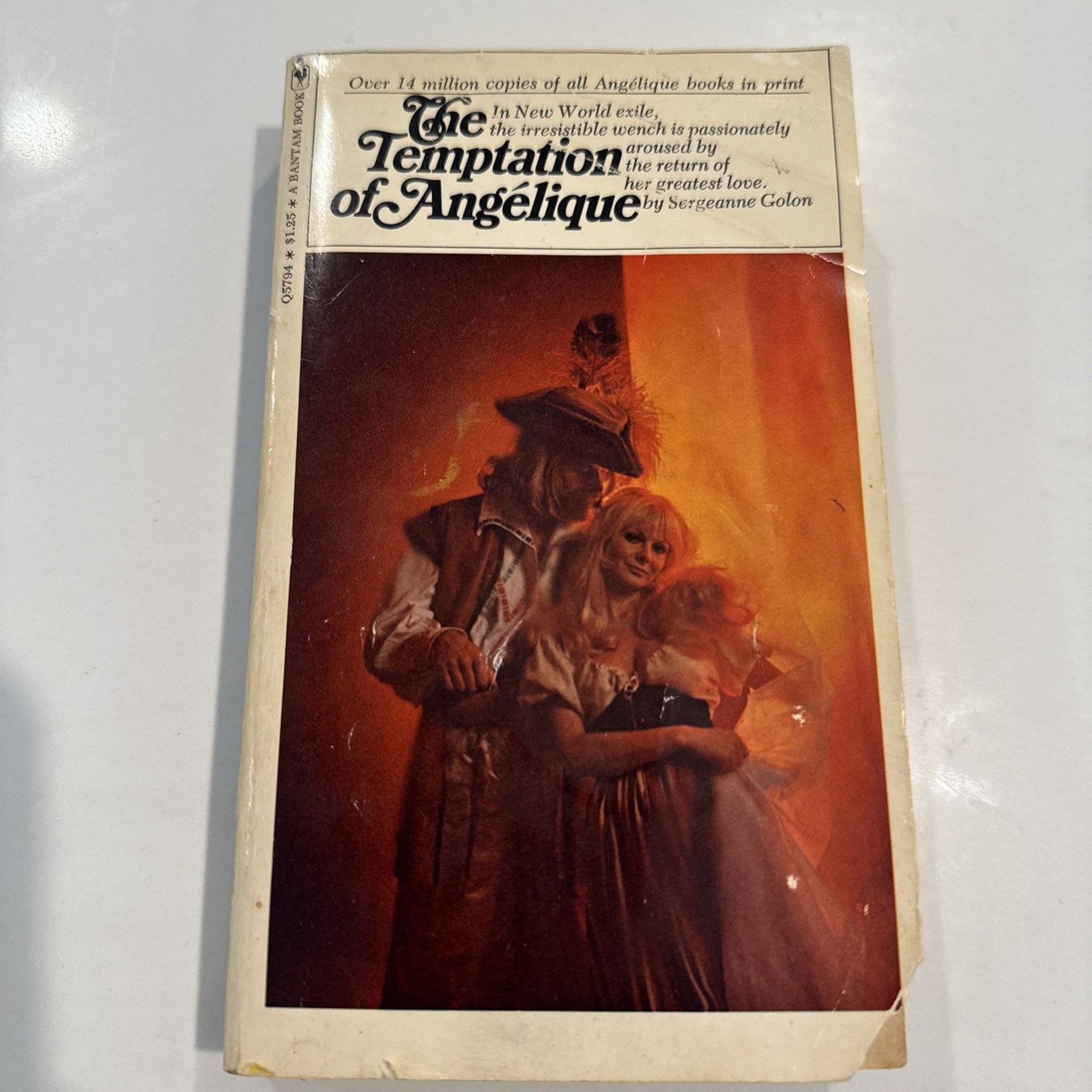 Temptation of Angelique (1971) By Sergeanne Golon, Historical Romance, Bantam